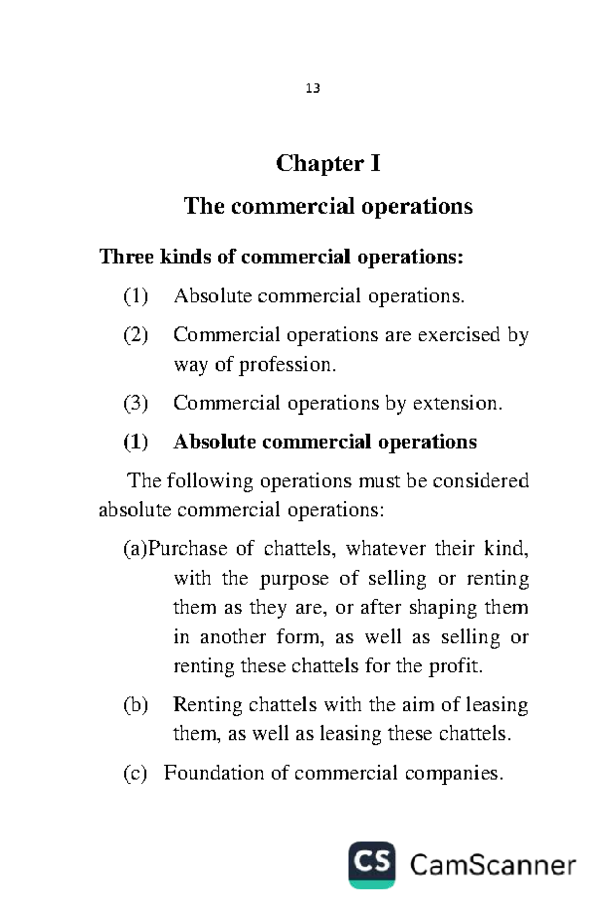 Commercial Operations and Merchant Obligations - Legal Overview ...