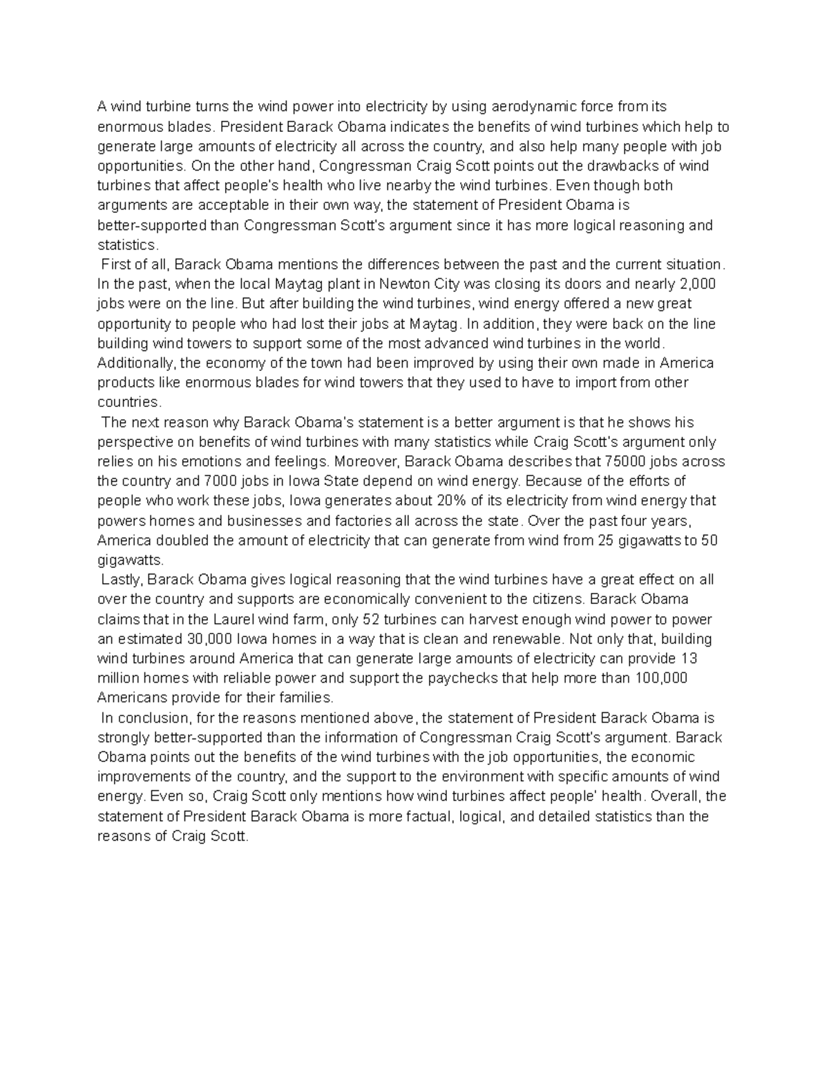 Wind Turbine Benefits vs. Drawbacks: A Study on RLA Er - Studocu