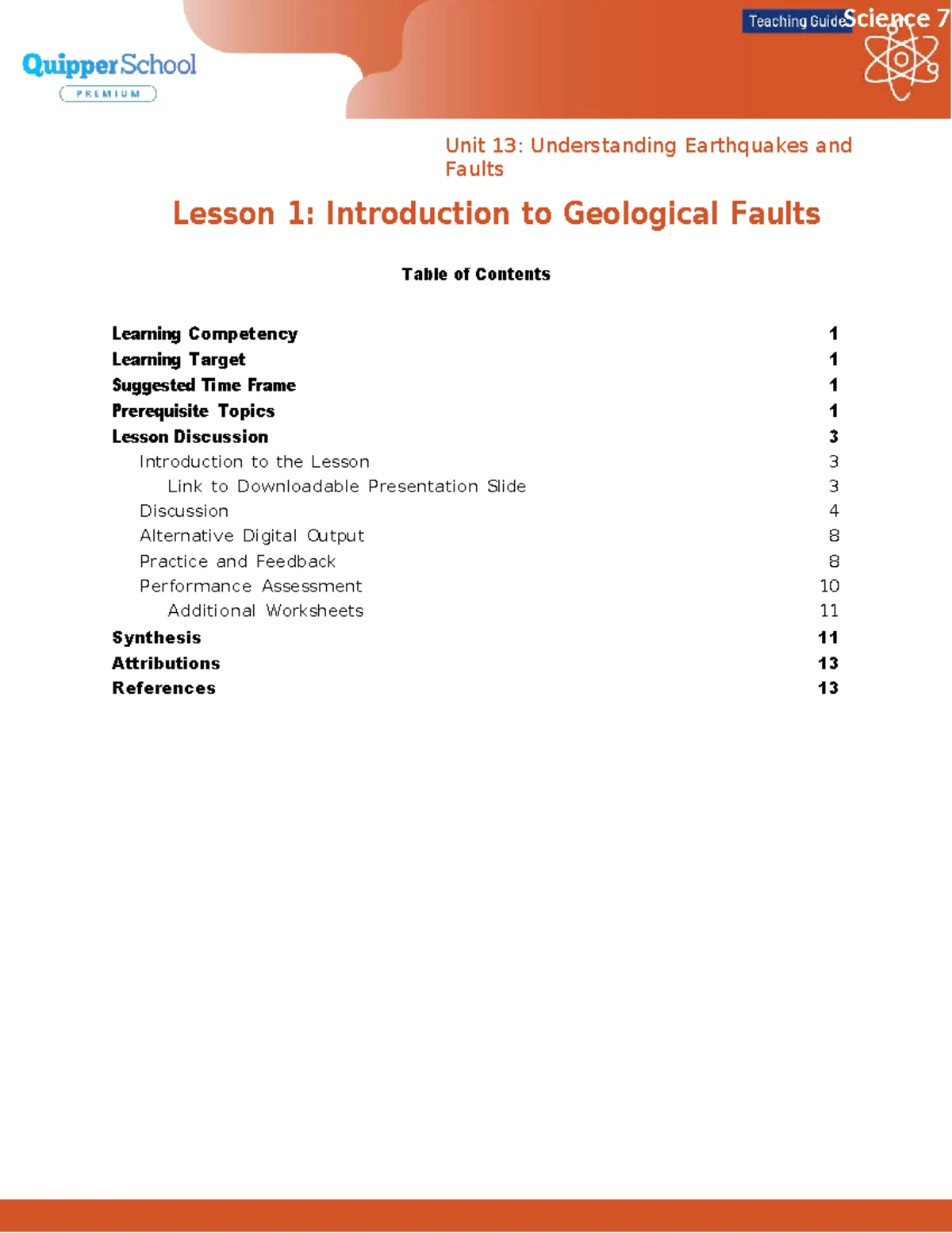 Atoms Lesson Plan for Grade 8 - SCI 8 - Studocu