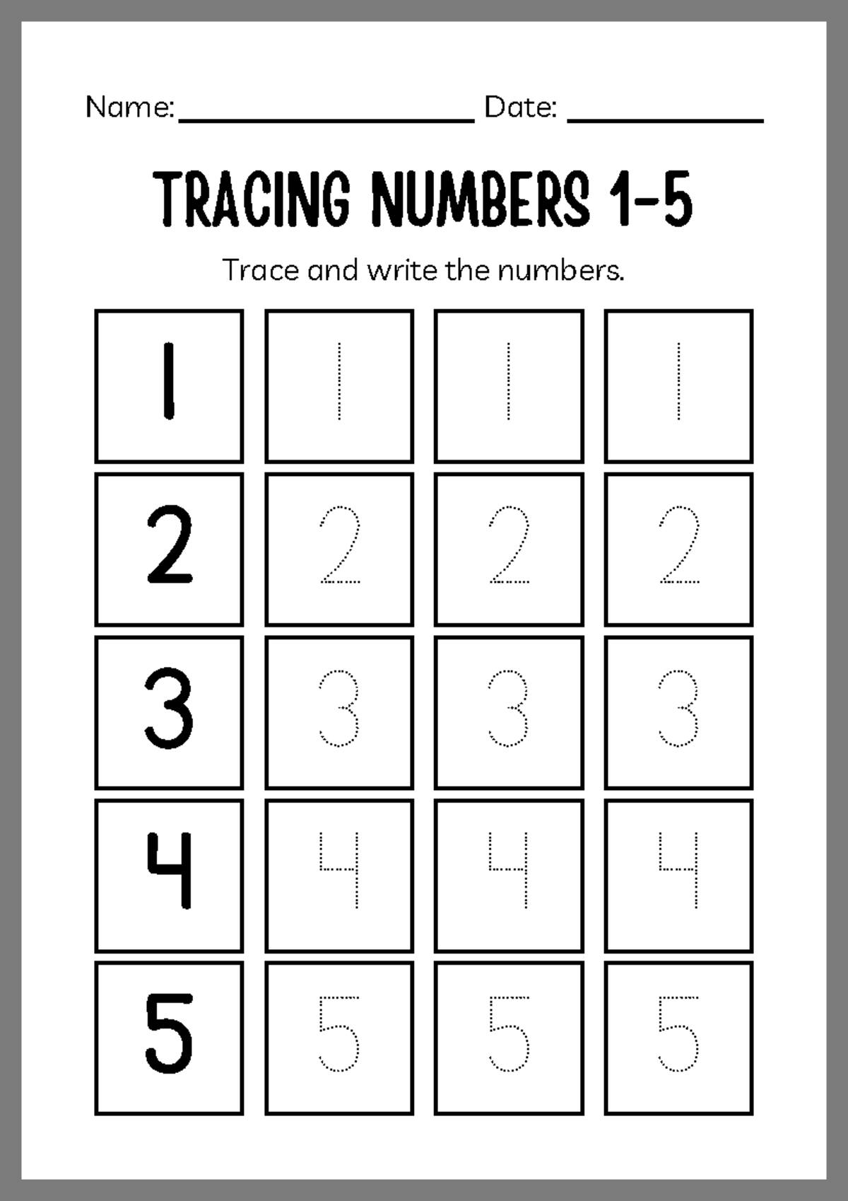 Back To School Worksheets: Tracing, Counting, and Colors Activities ...