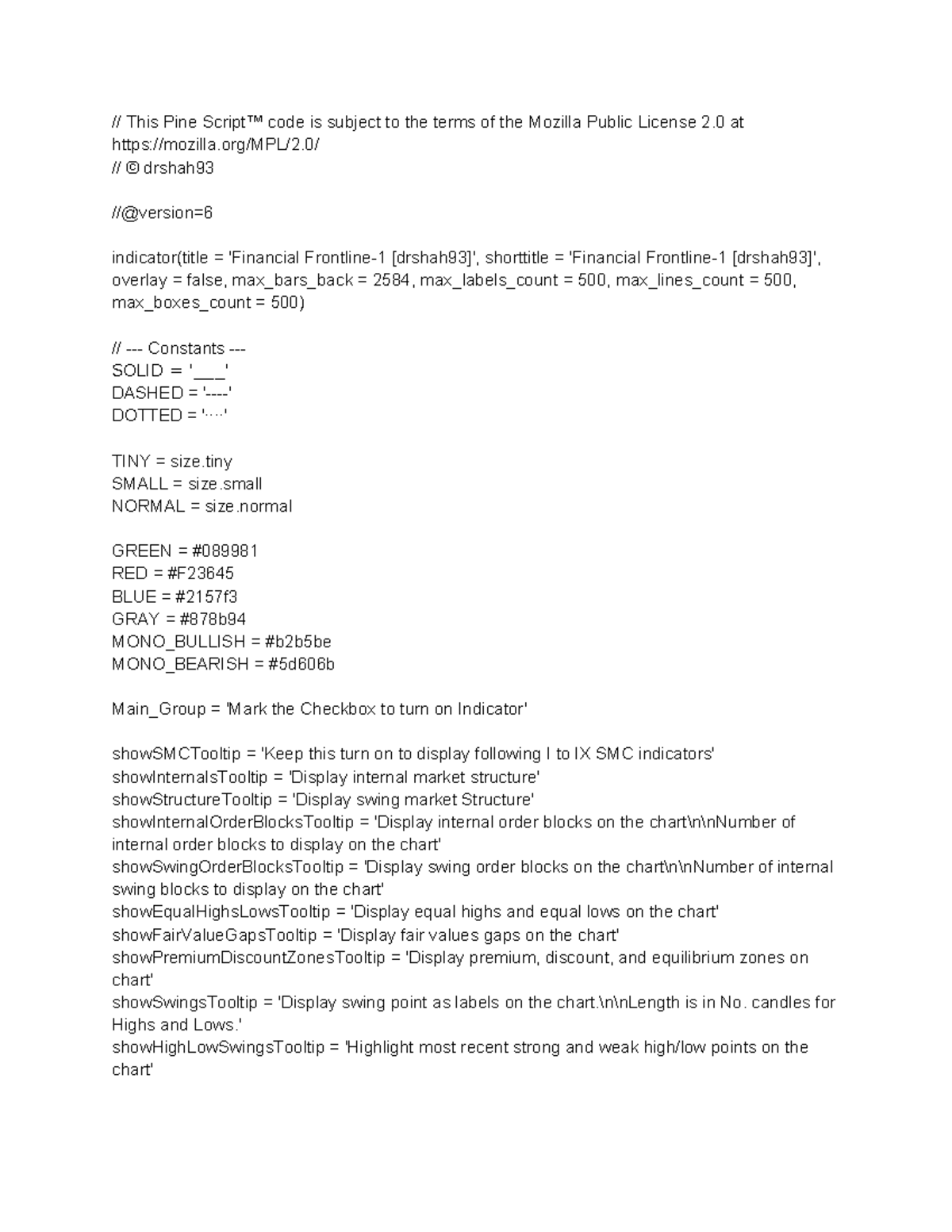 Financial Frontline-1: Pine Script Indicators Overview [drshah 93 ...
