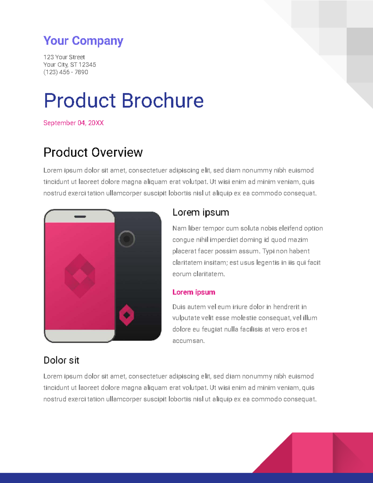 Product Brochure - Overview and Details - Studocu
