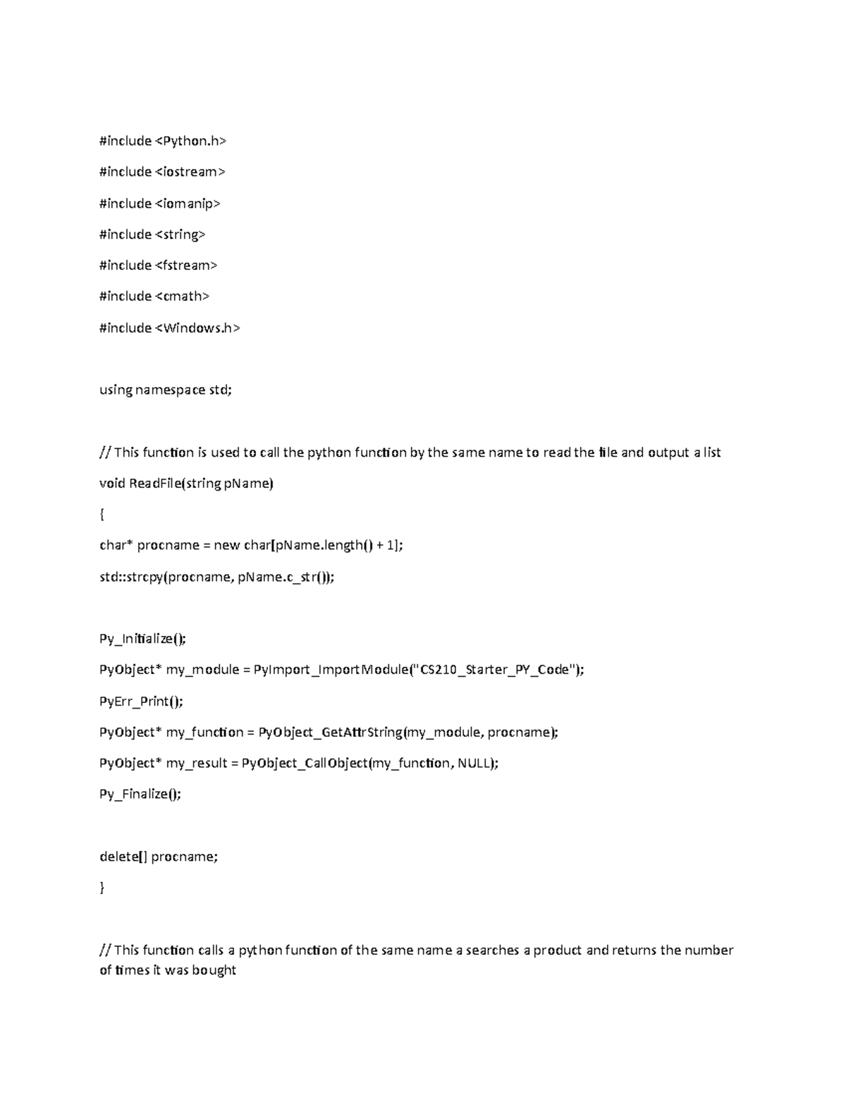 CS-210 Project 3: Corner Grocer App Code Implementation - Studocu