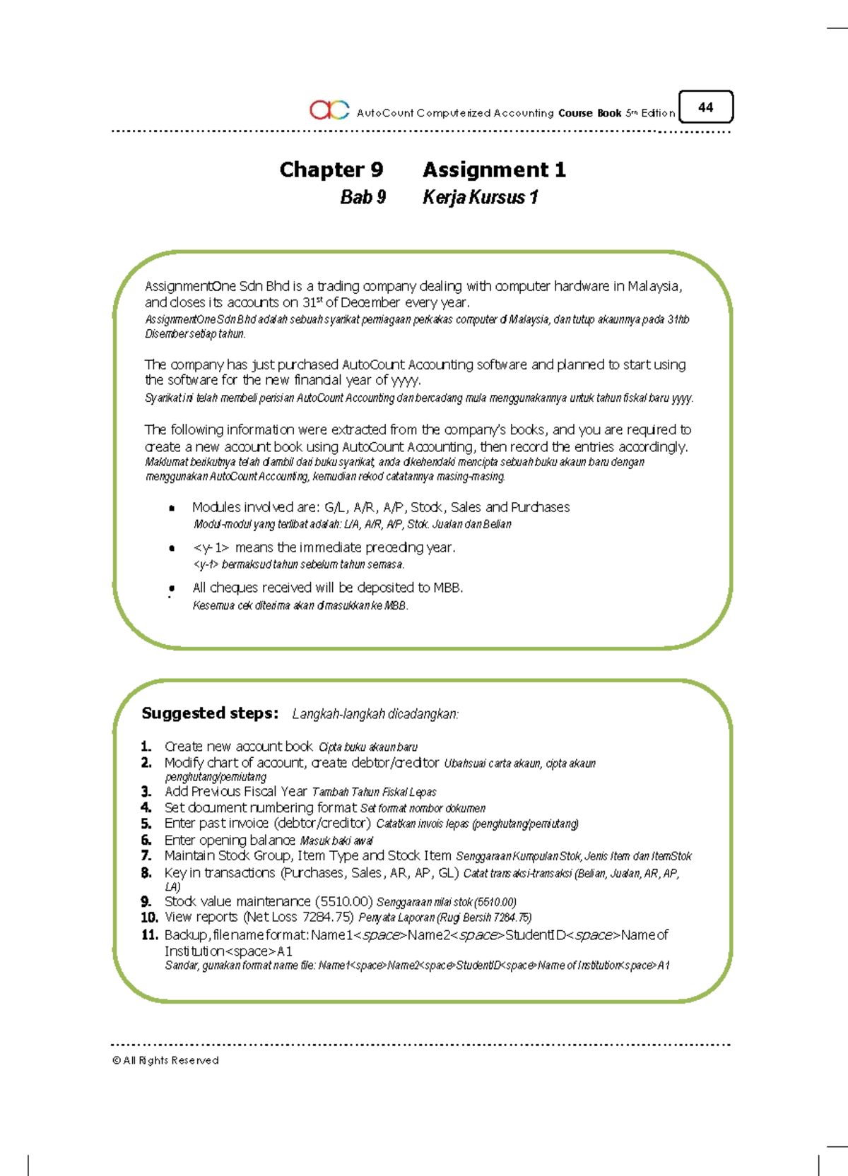 Course Book v2: Chapter 9 - Accounting Software Implementation Guide ...
