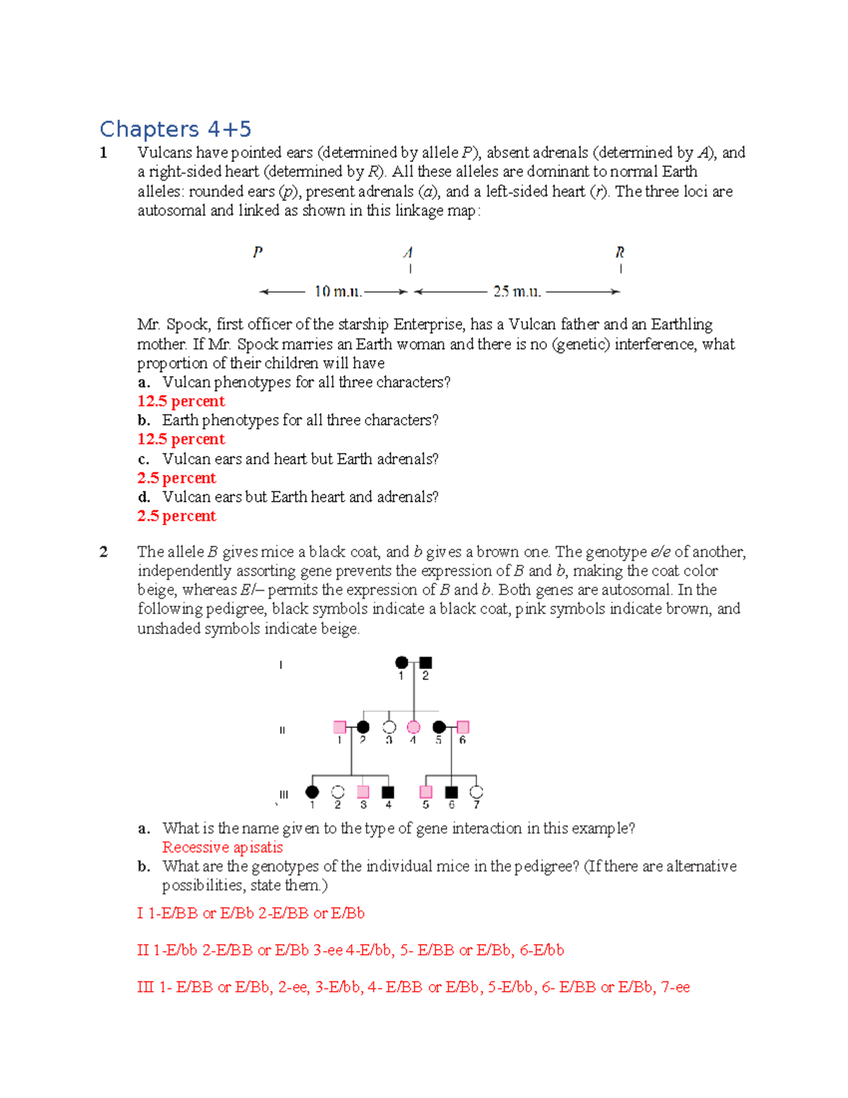 Chapters 4+5 Assignment: Genetic Phenotypes & Interactions Analysis ...