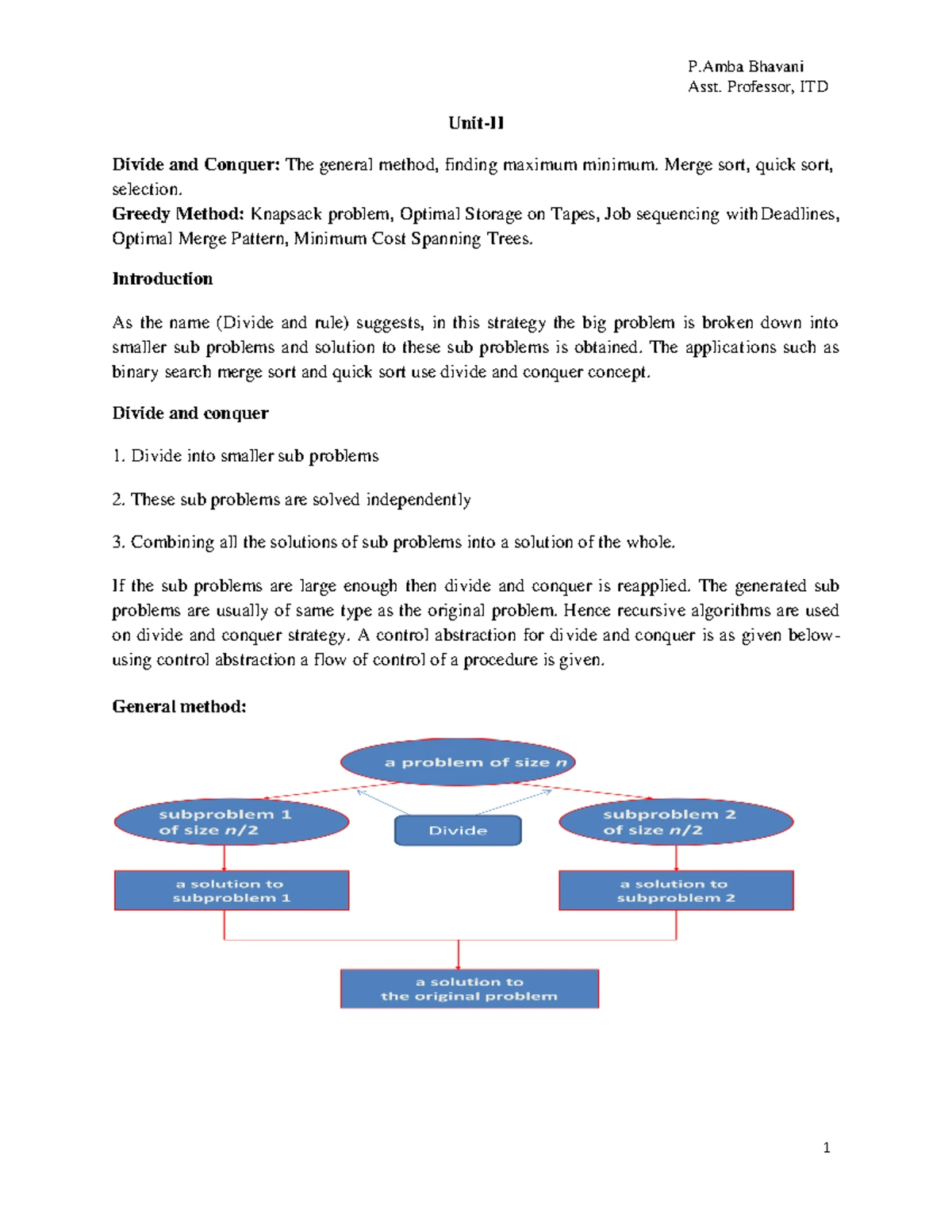 Daa UNIT5 notes - UNIT – V Deterministic and non-deterministic ...