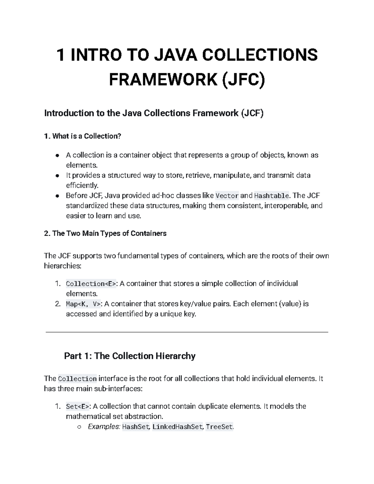 COMP201 Lecture Slides: Introduction to Java Collections Framework ...