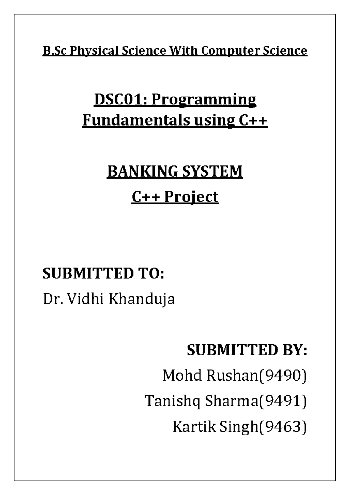 C++ Project on Railways Reservation - B Physical Science With Computer ...