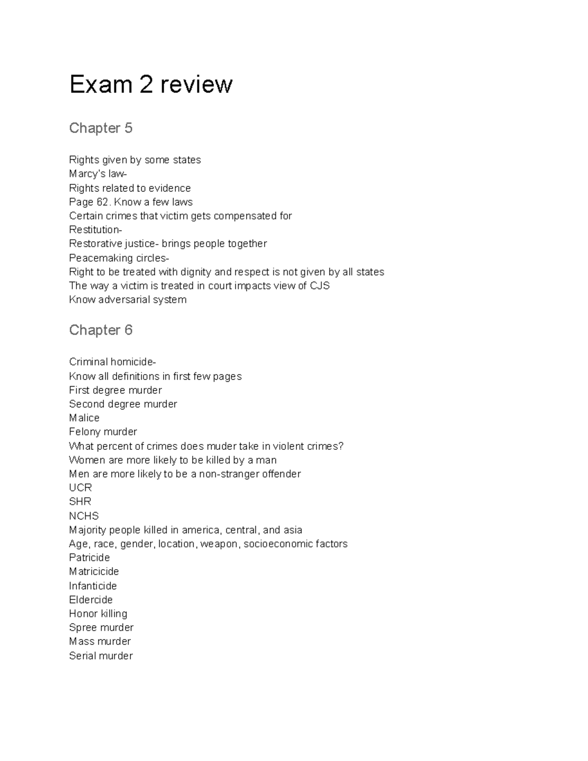 Ch 5-7 exam review - Exam 2 review Chapter 5 Rights given by some ...