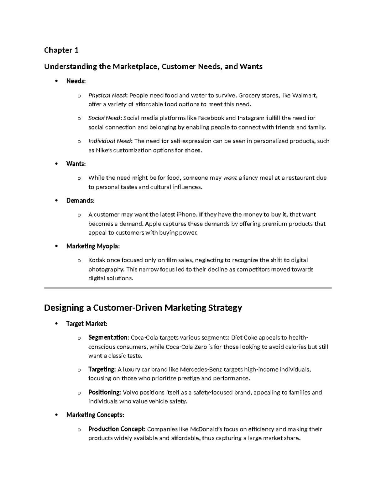 Chapter 1-3 Marketing Insights and Strategies for Success - Studocu