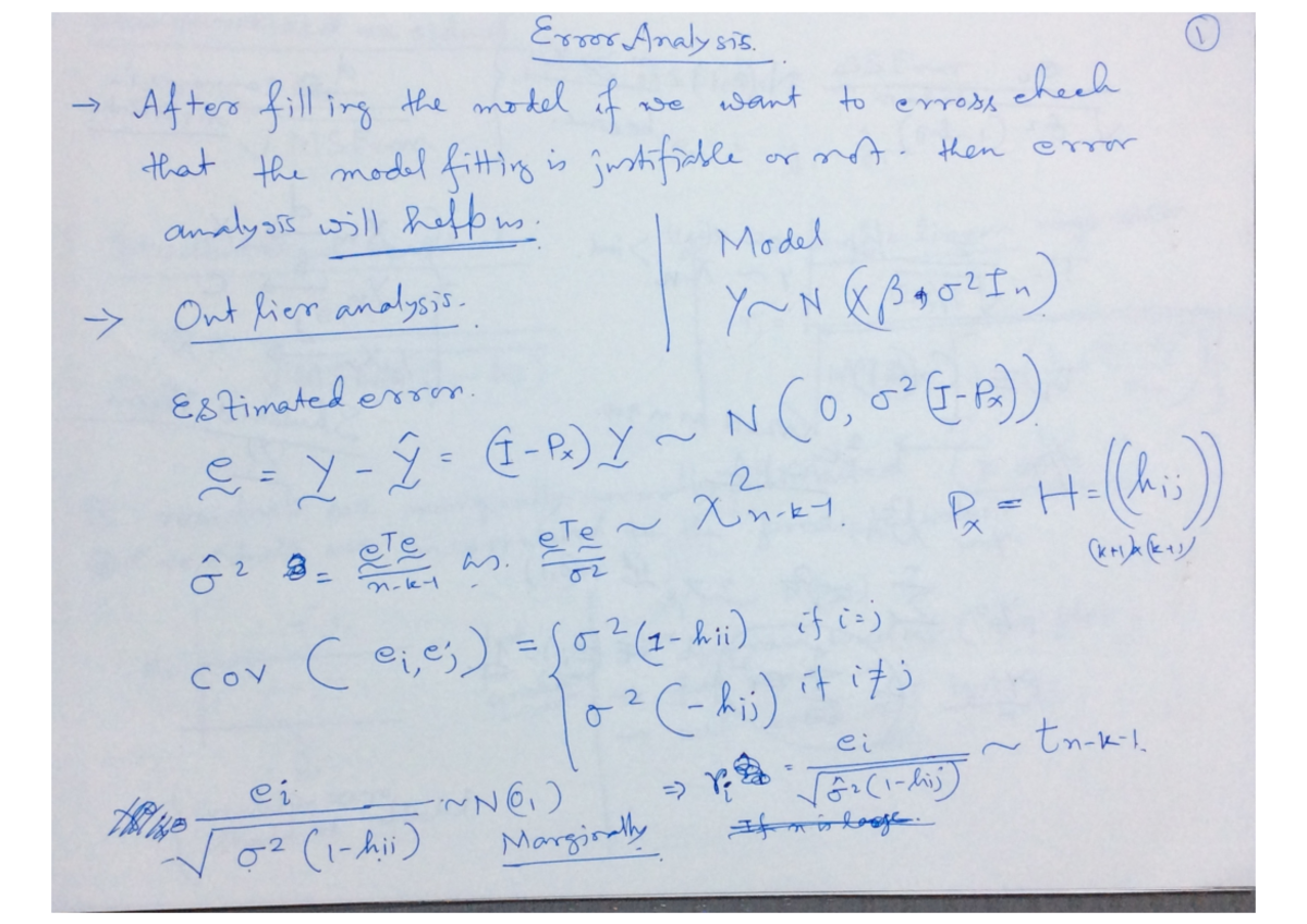Error Analysis 5 - Regression And Time Series Model - Studocu