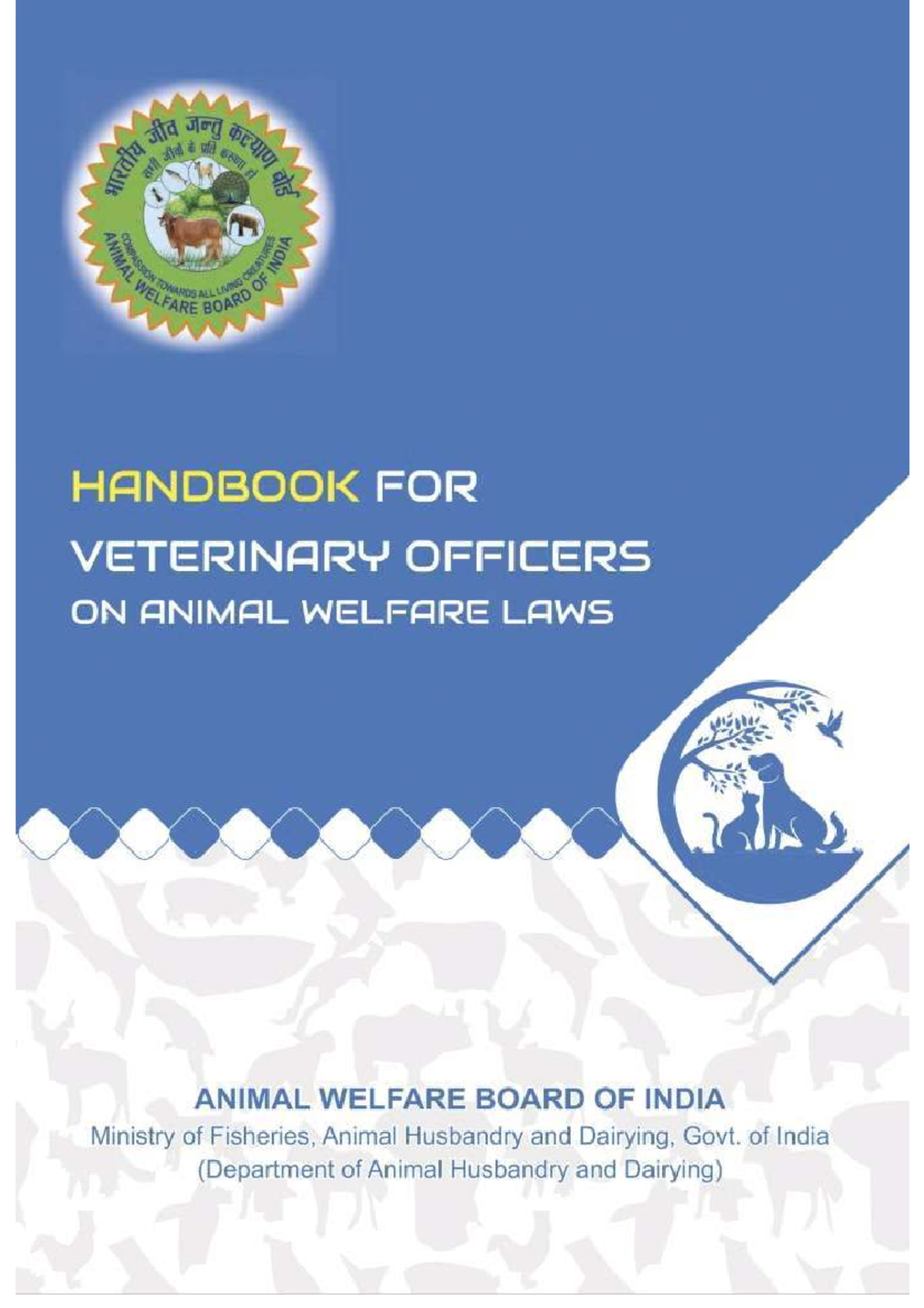 Handbook for Veterinary Officers on Animal Welfare Laws (VO) - Studocu