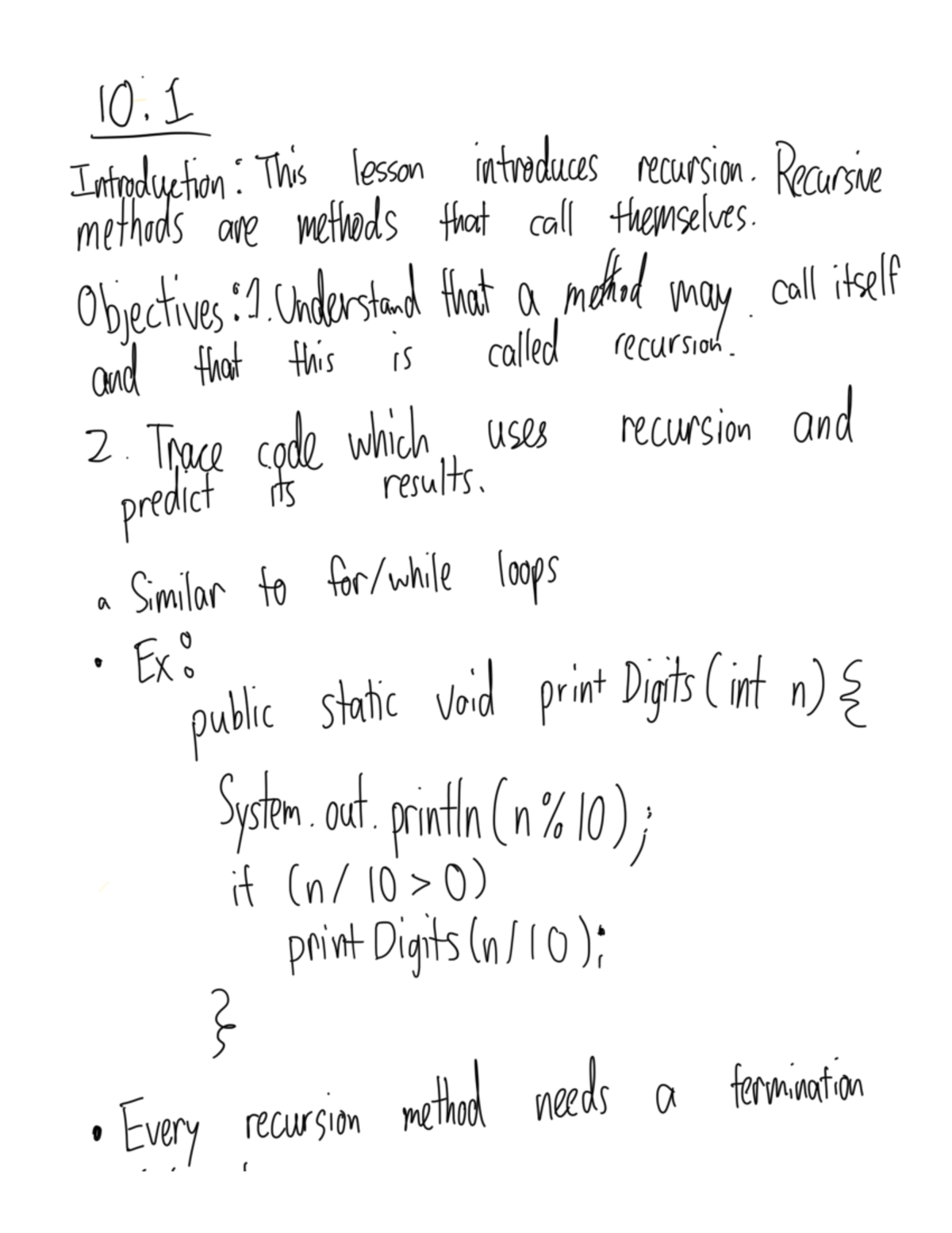 10-1 Homework for AP MR Cruthers - 10 Introduction: This lesson ...