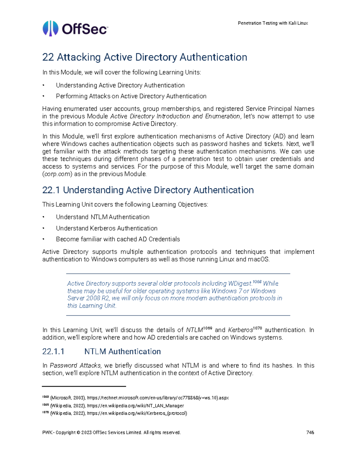 PEN 200 Active Directory Auth Attacks & Mechanisms Overview - Studocu