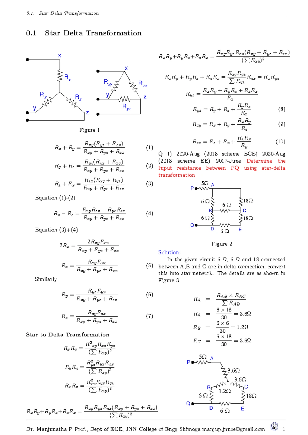 BEC304 M1 - Practice material - Module- 1 Basic Concepts Charge: Two ...