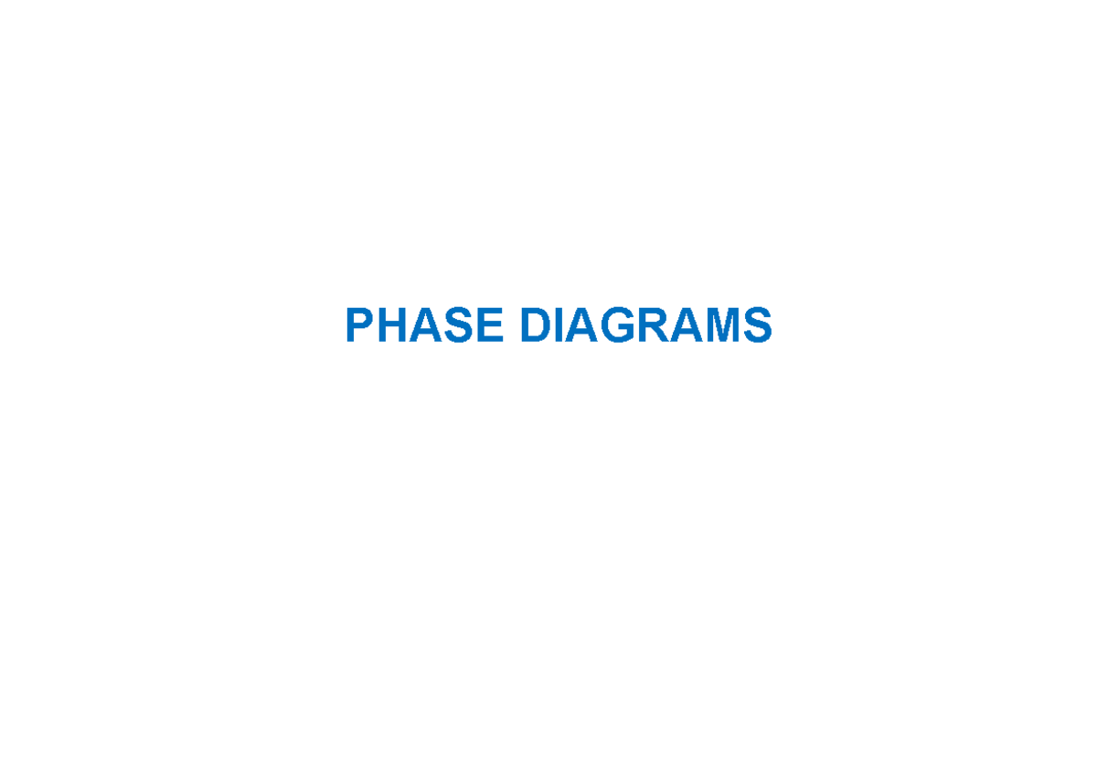 PHASE DIAGRAMS: Understanding Monophasic and Biphase Systems (05) - Studocu