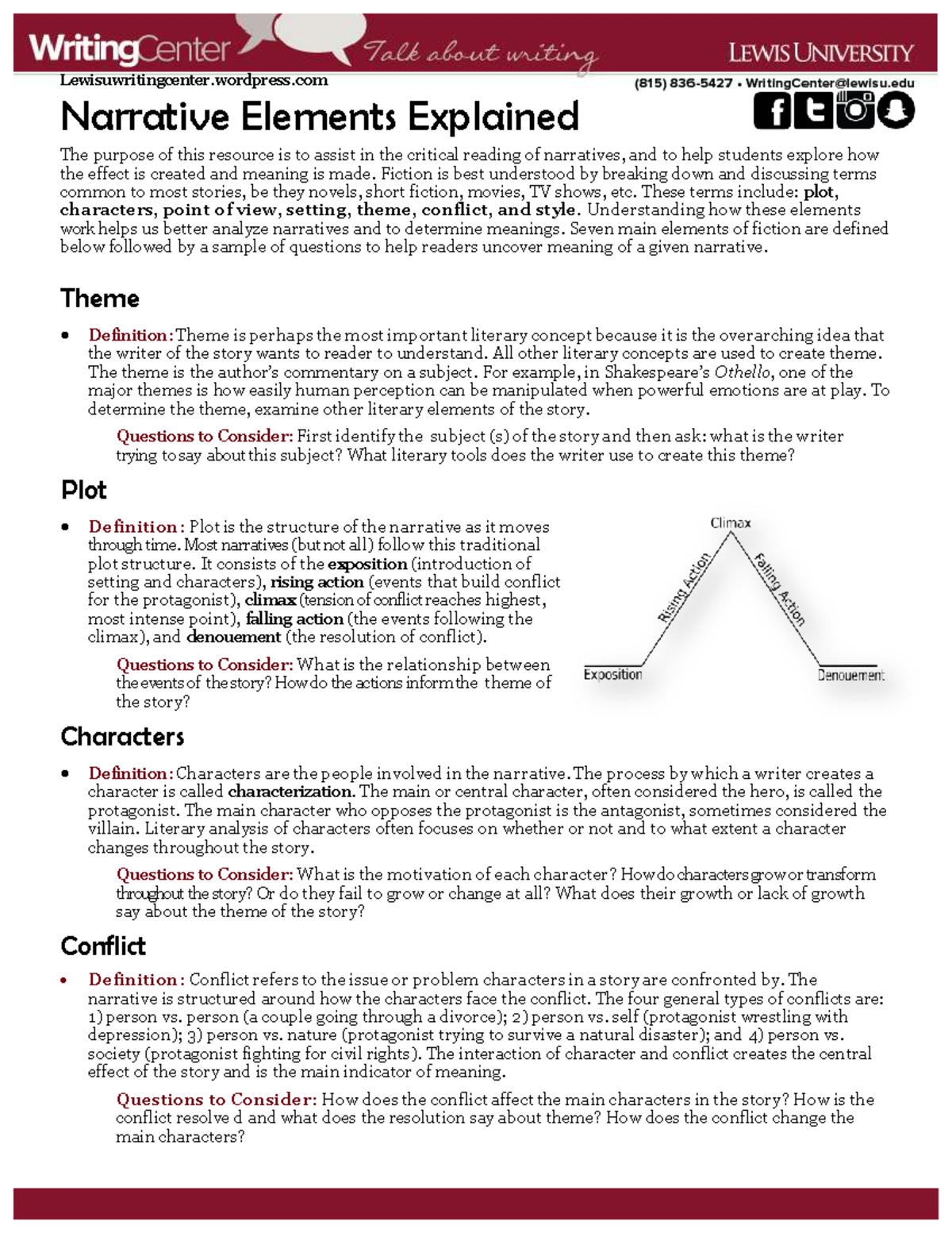 ENG101: Understanding Narrative Elements in Fiction - Studocu
