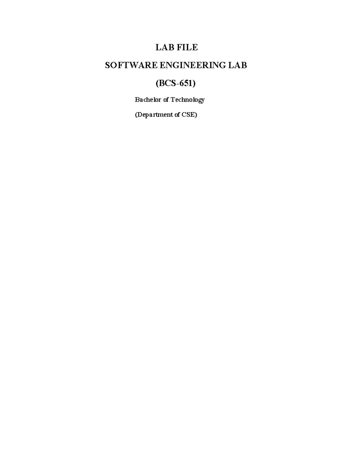 SE-LABFILE: Software Engineering Lab SRS & Diagrams Guide - Studocu
