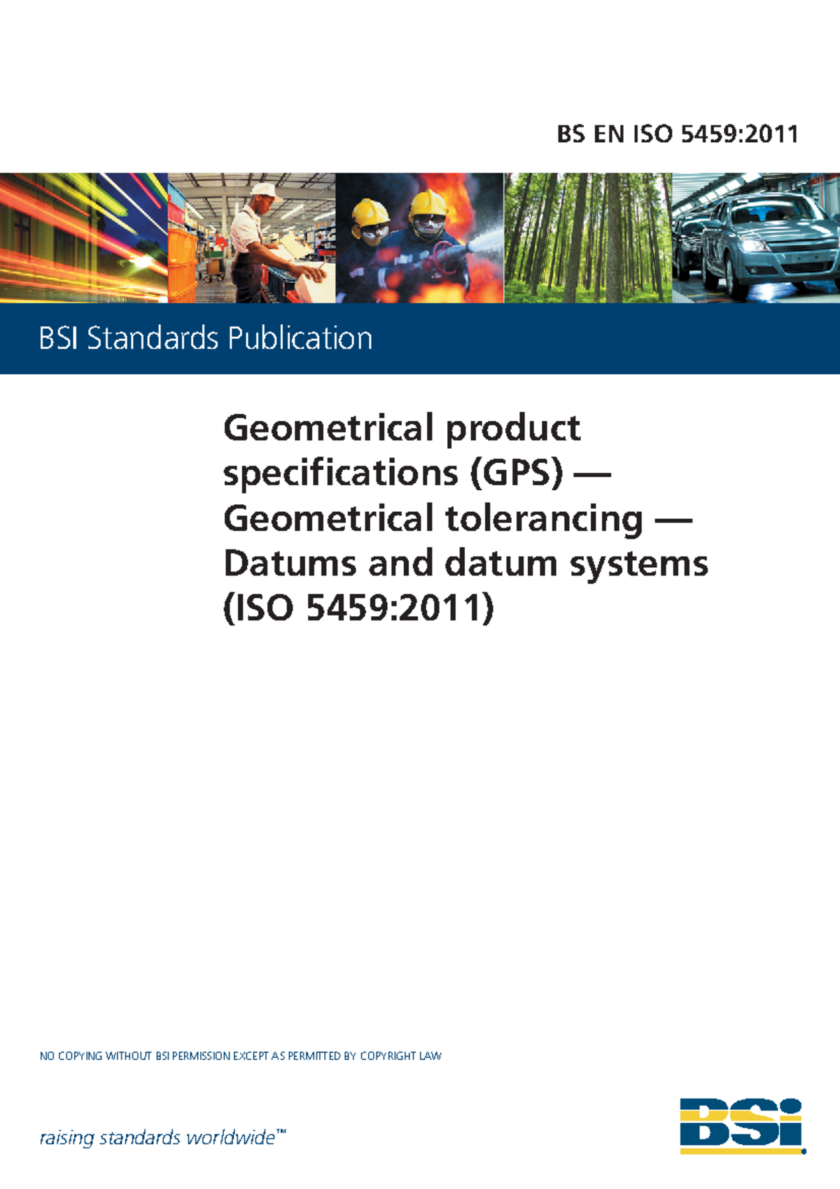 BS EN ISO 5459:2011 - Geometrical Tolerancing and Datum Systems ...