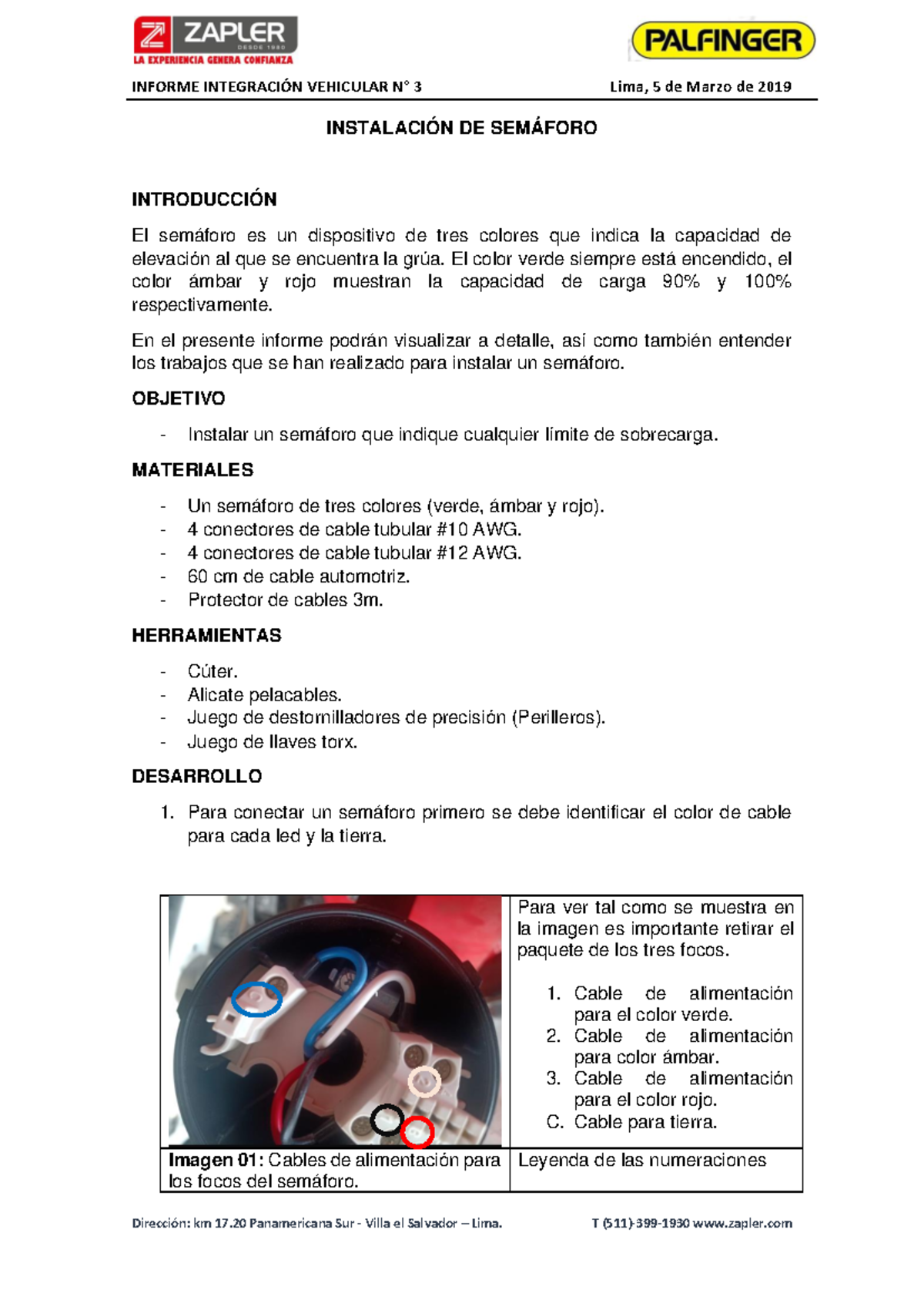 Instalación de Semáforo para Grúas: Guía Completa y Materiales - Document Preview
