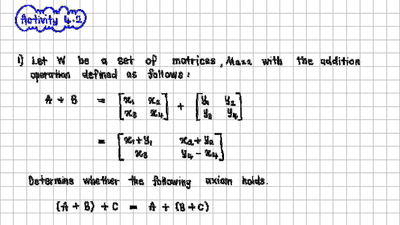 Tutorial 4 - Chapter 4: Matrix and Vector Axioms Analysis - Studocu
