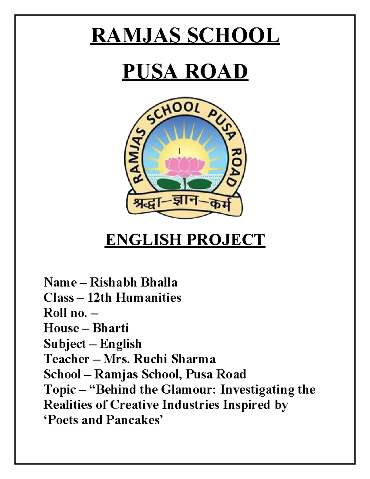 Project Guidelines