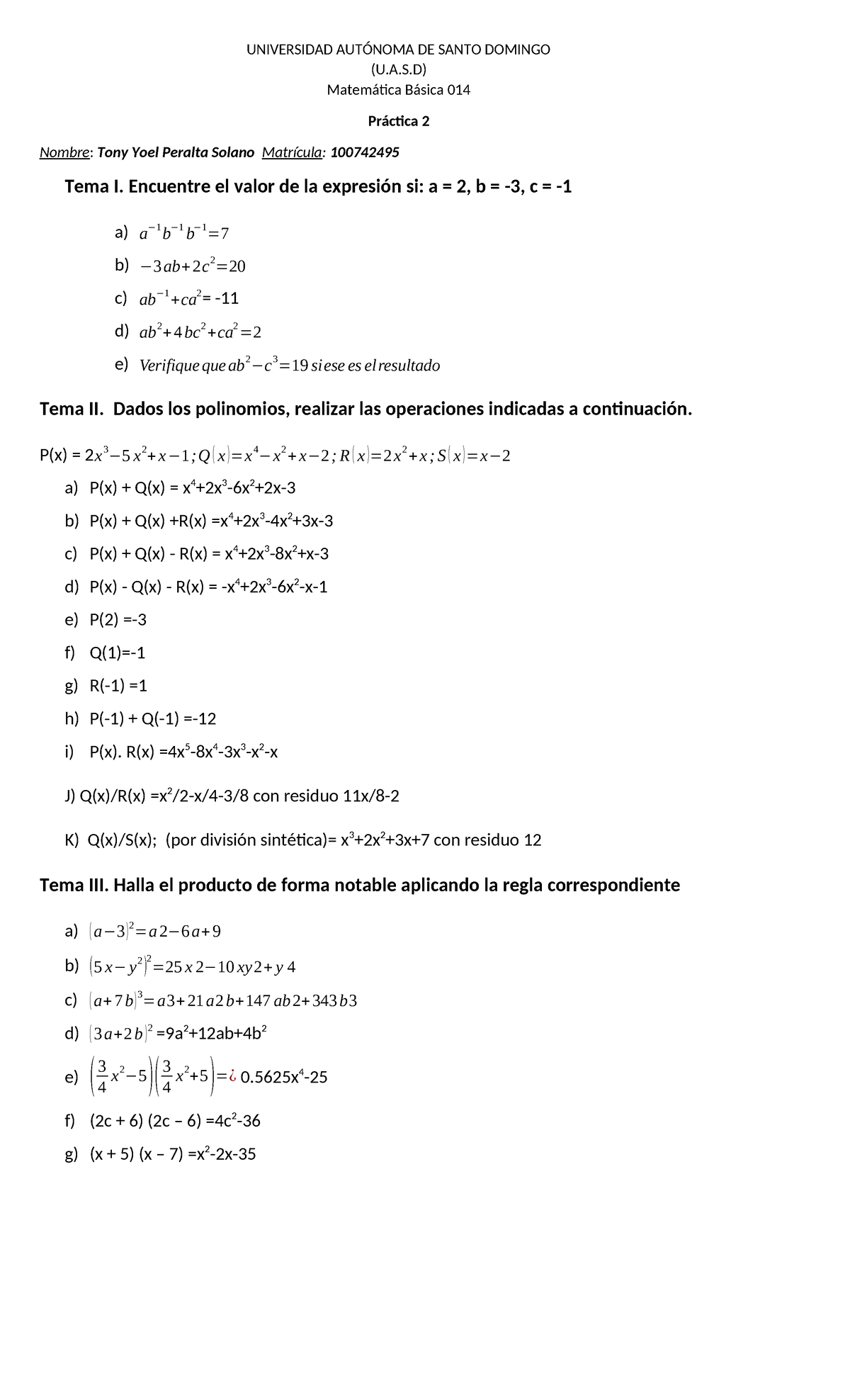 Práctica Matemática 2 - Matemática Básica 014 (U.A.S) - Studocu