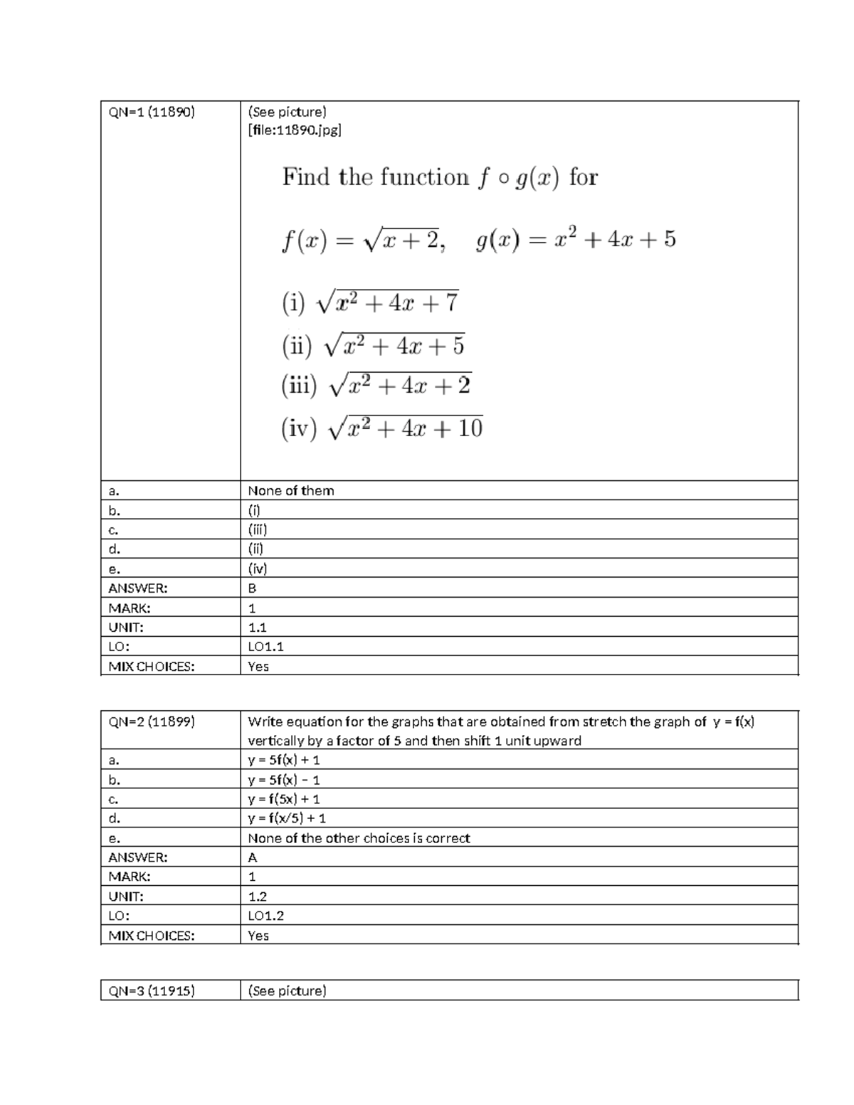 MAE101 Sample Exam Questions and Answers Overview - Studocu