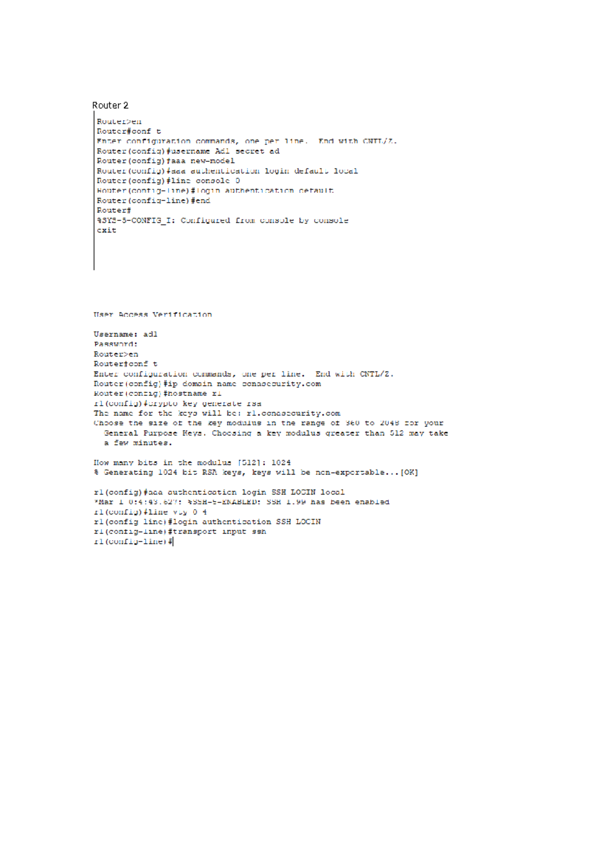 Final Exam: Router Configuration Commands and Security Setup - Studocu