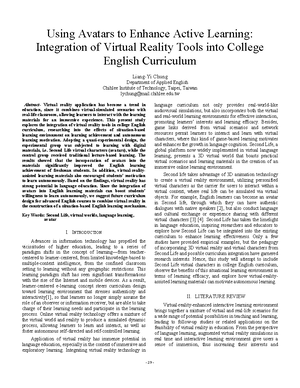Creating text based learning environments - VIRTUAL SPACE LEARNING ...