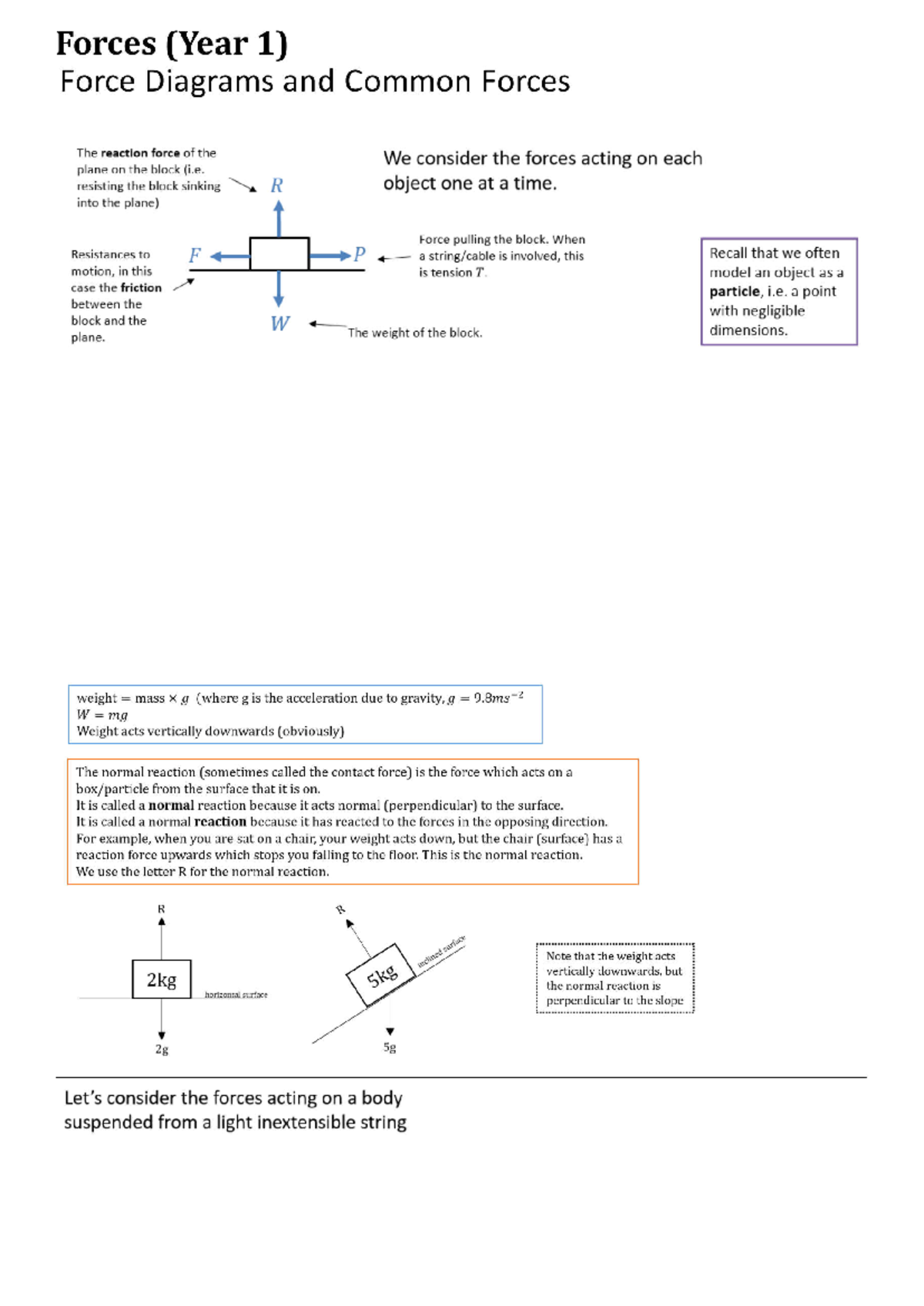 Chapter 10: Forces and Motion Analysis (Mech1) - Studocu