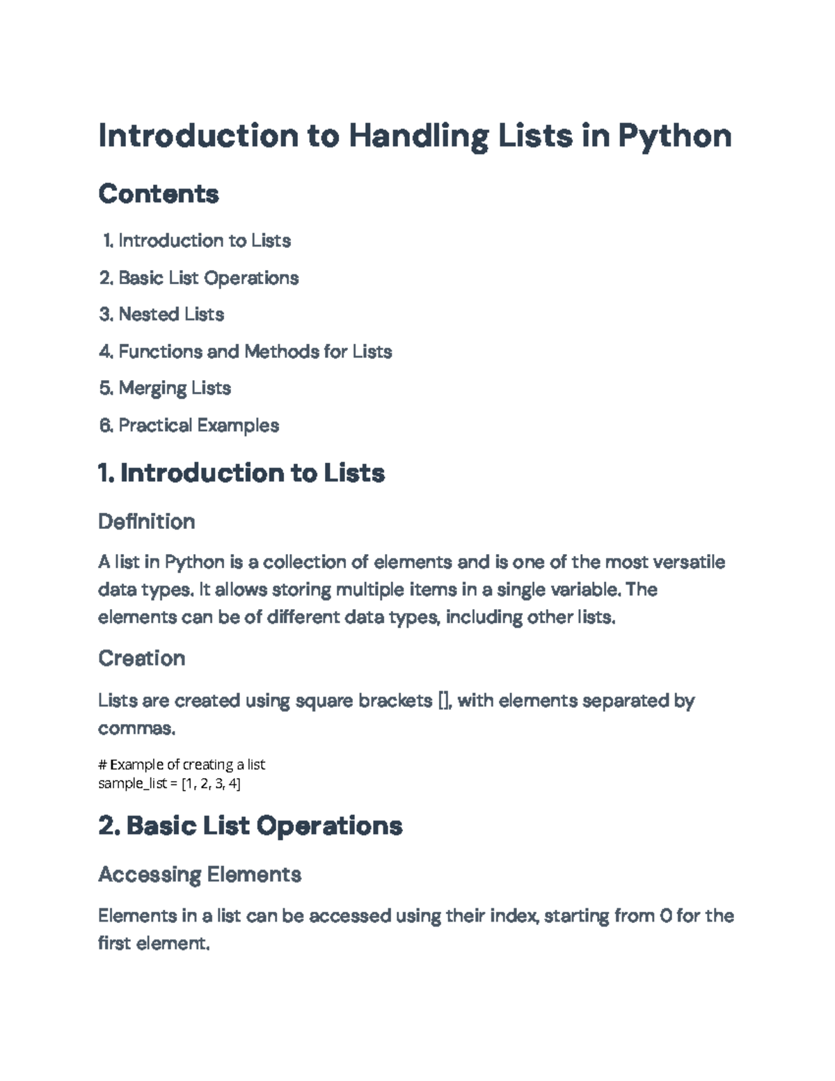 Python Lists: Essential Operations, Functions, and Examples ...