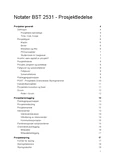 Sammendrag av Notater - BST 2531 Prosjektledelse og Metoder