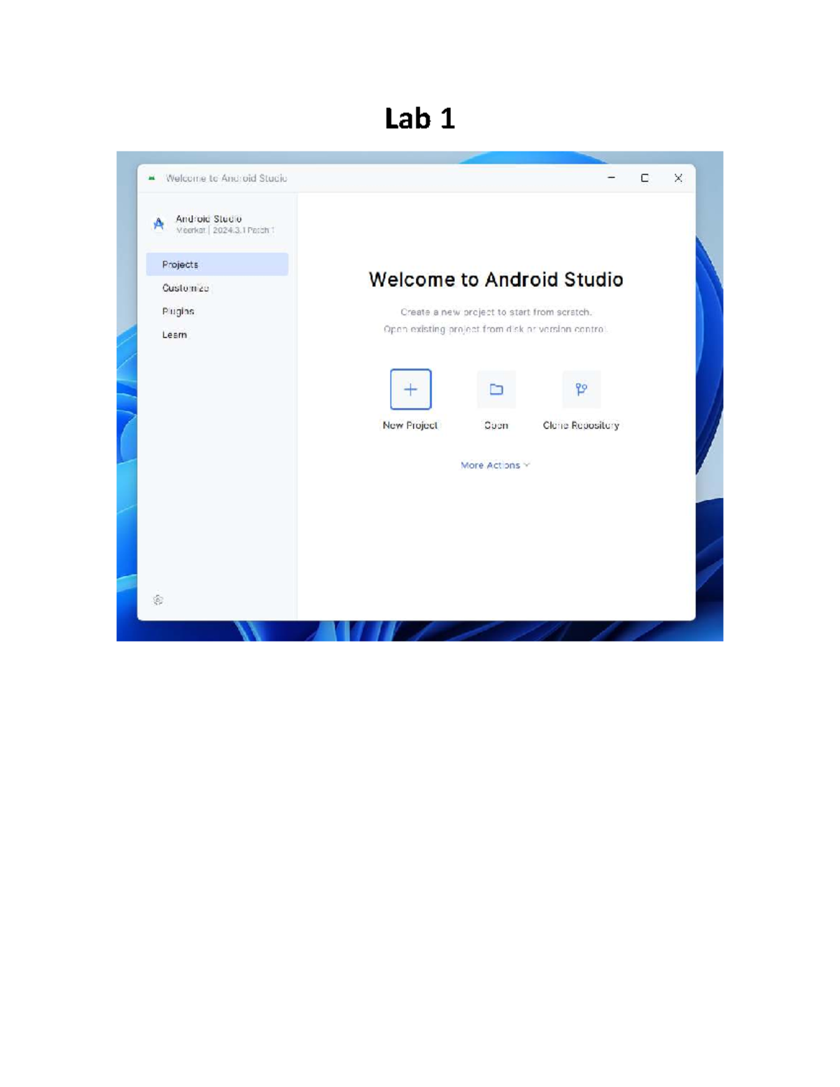Laboratorio 1: Introducción a Android Studio y Creación de Proyectos ...