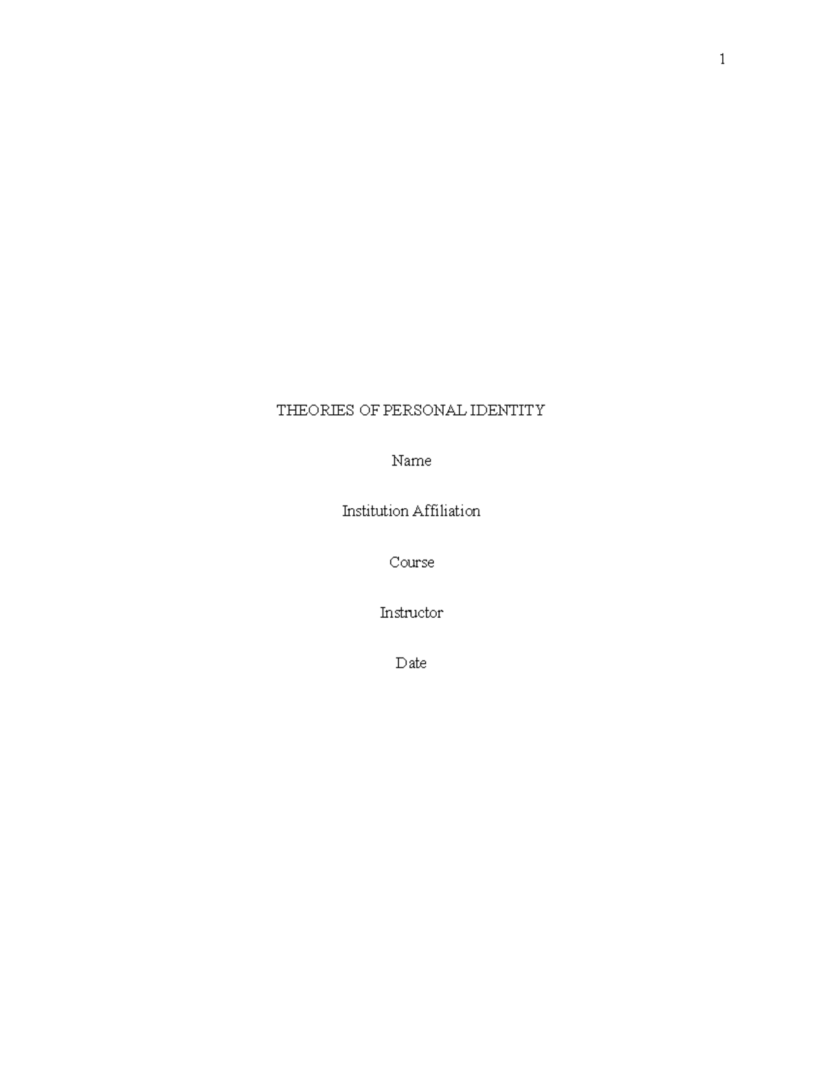 35492 - Concepts and Theories of Personal Identity Explained - Studocu