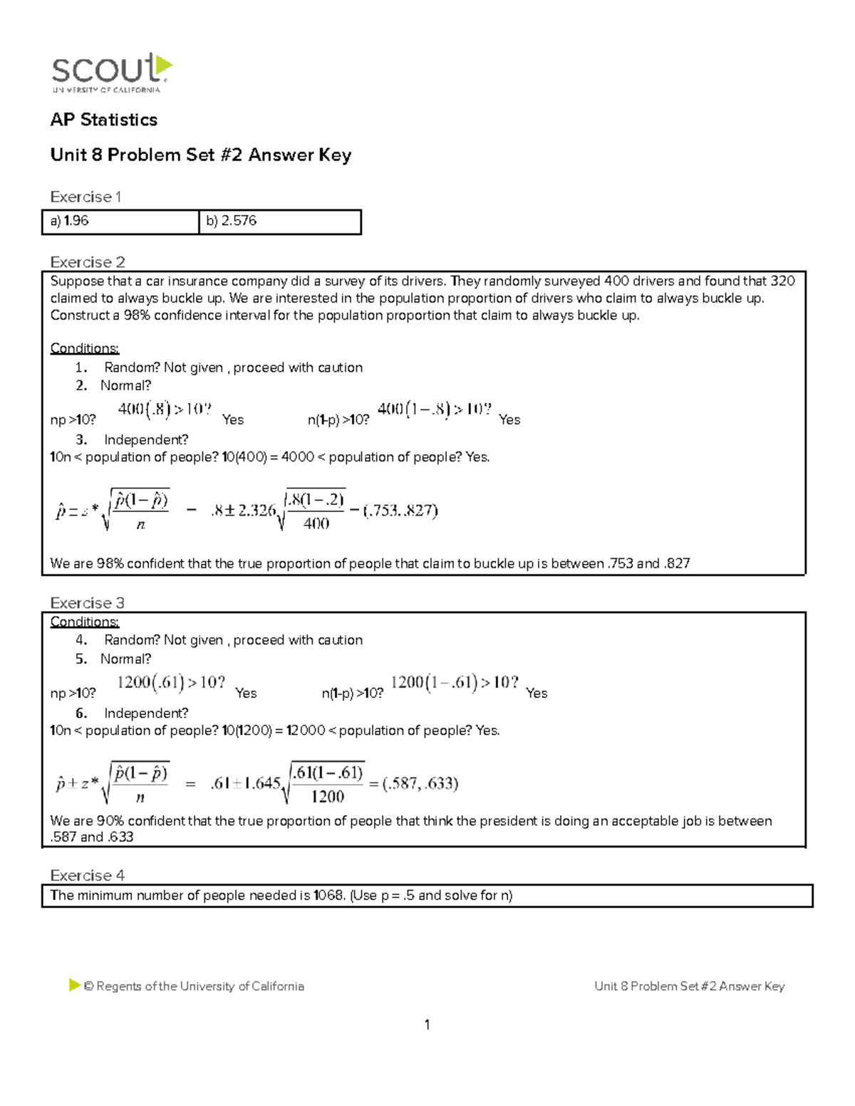 Apstats Sem2 Unit 8 Problem Set#2 Answer Key 2024 - AP Statistics Unit ...