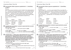Brainy kl5 Unit Test 2 A - SŁOWNICTWO - UNIT 2 TEST A Imię i ...