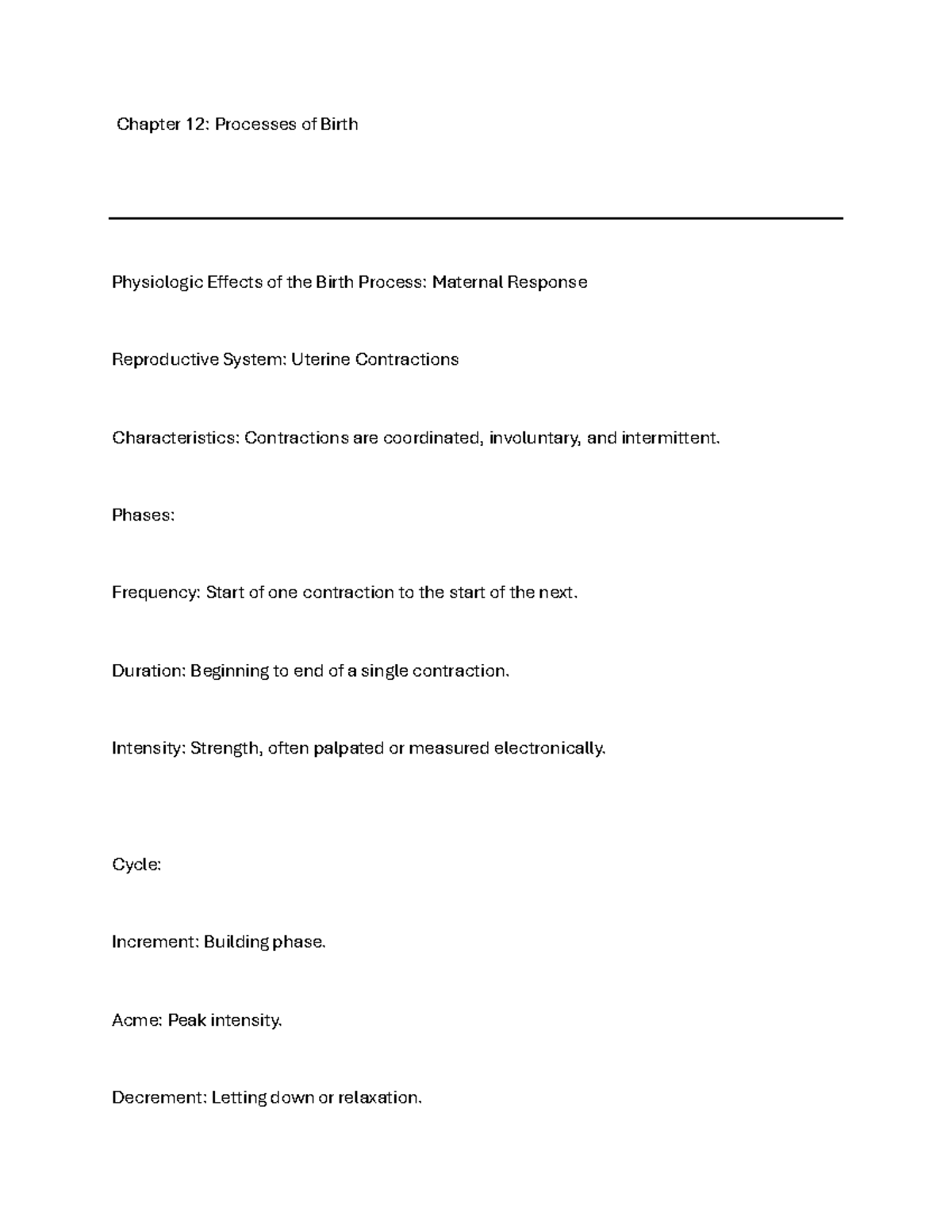 OB 12: Physiologic Effects of Birth & Pain Management During Childbirth ...