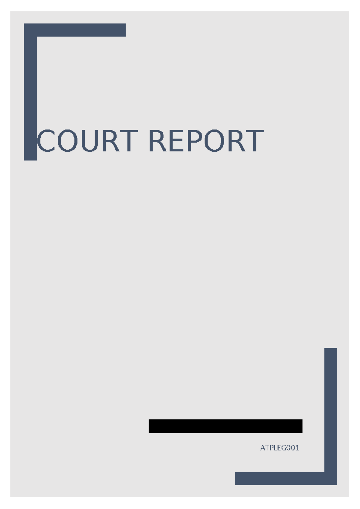 Court Report Example - Criminal Procedure and Personnel Analysis - Studocu