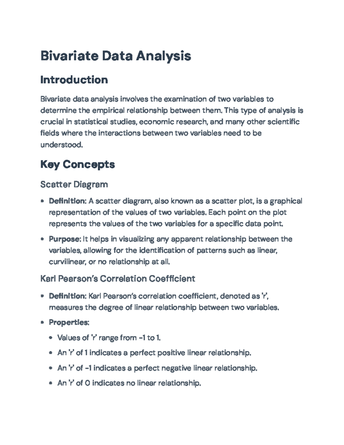 Bivariate Data Analysis: Key Concepts and Methods Explained - Bivariate ...