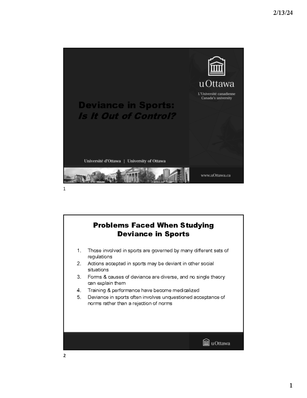 APA 1302 Deviance in Sports: Exploring Overconformity & Ethics 2024 ...