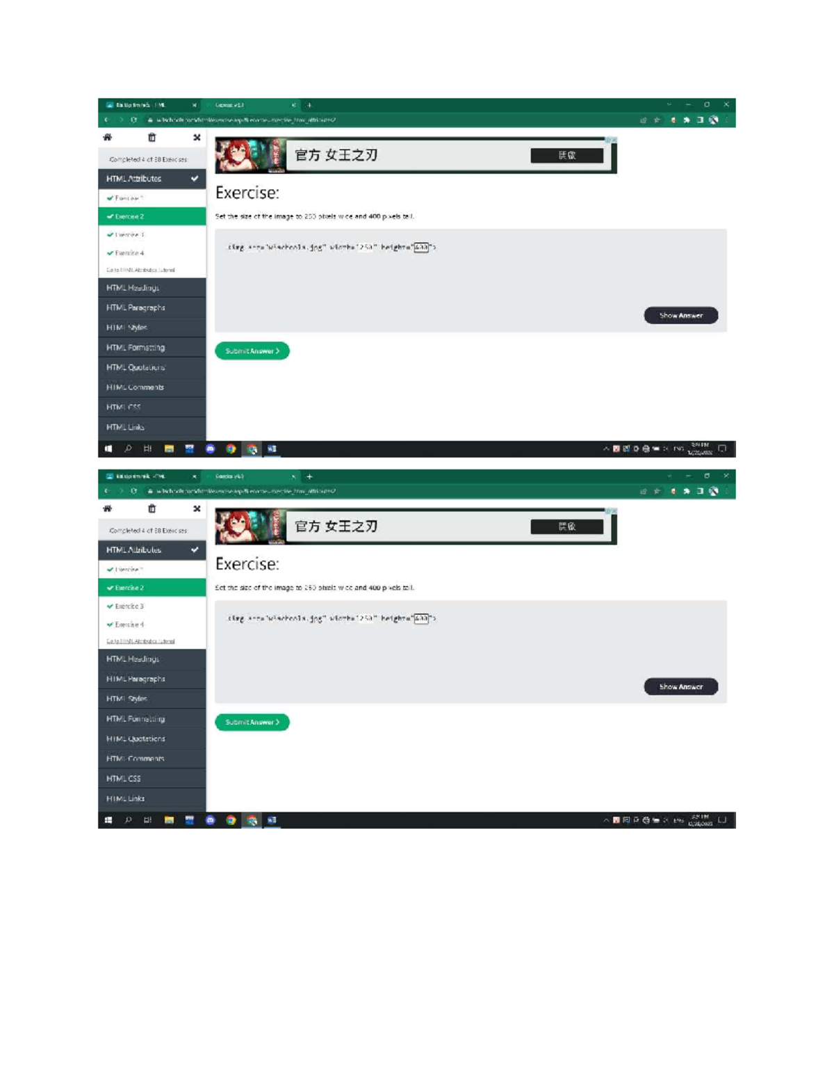 Bài Tập Tìm Hiểu HTML: Exercise v3.0 - 88 Exercises Completed - Studocu