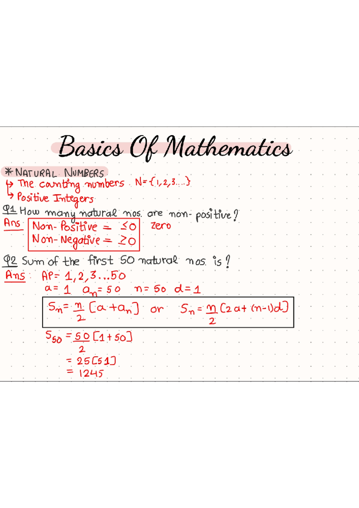 Basic Maths Class 11: Chapter 1 Overview and Key Concepts - Studocu