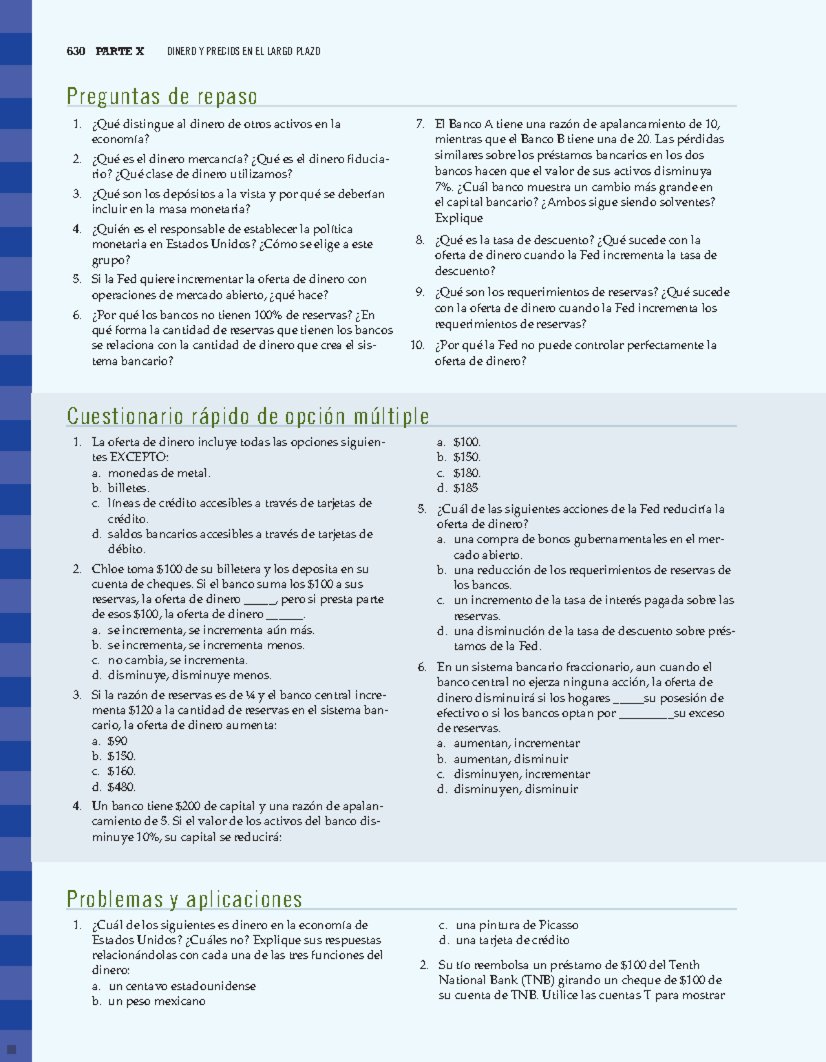 Tarea: Funciones del Dinero en la Economía - Repaso y Cuestionario ...