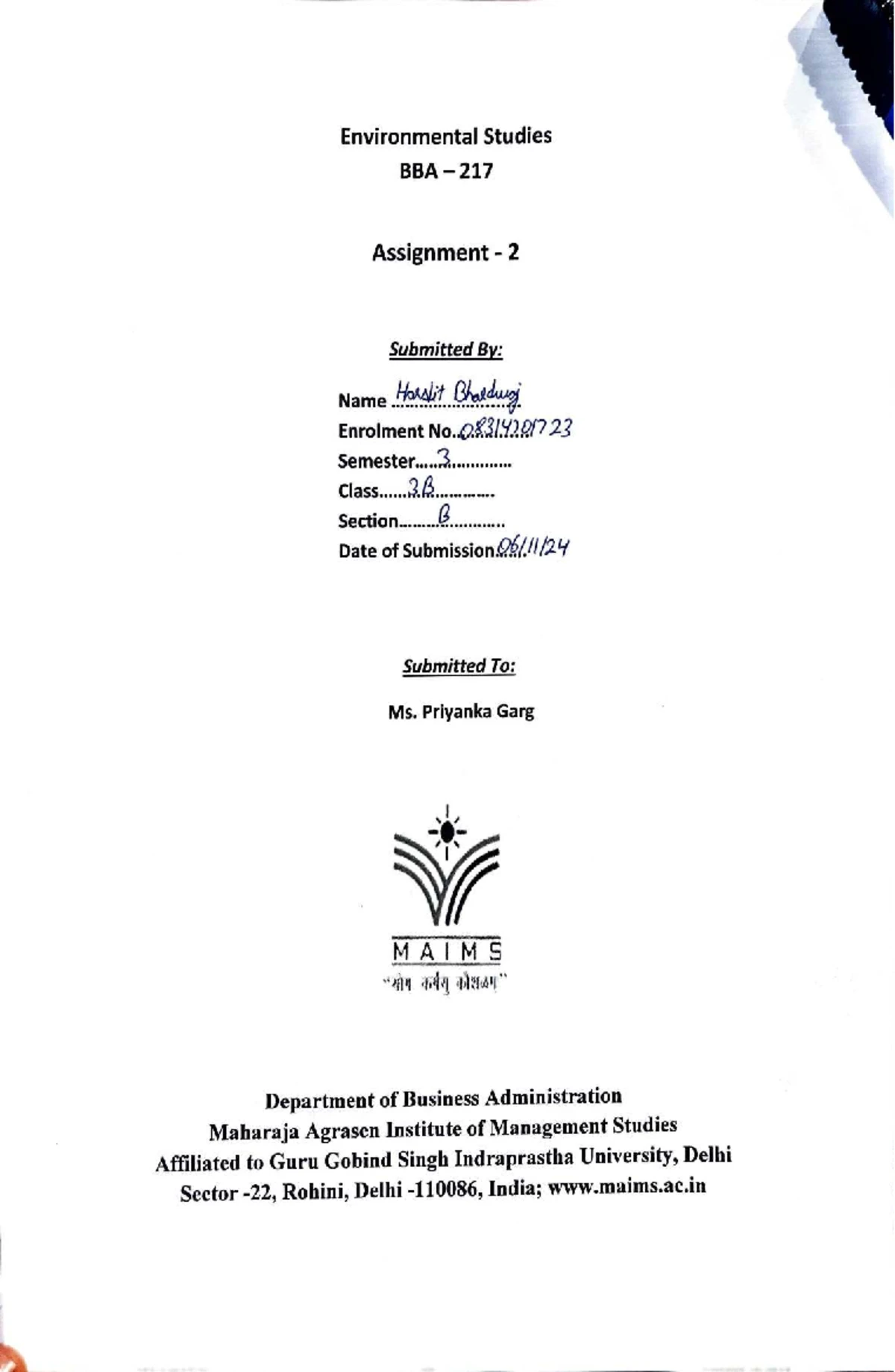 Harshit Bhardwaj HRM Assignment 2 - HumanResourceManagement BBA ...