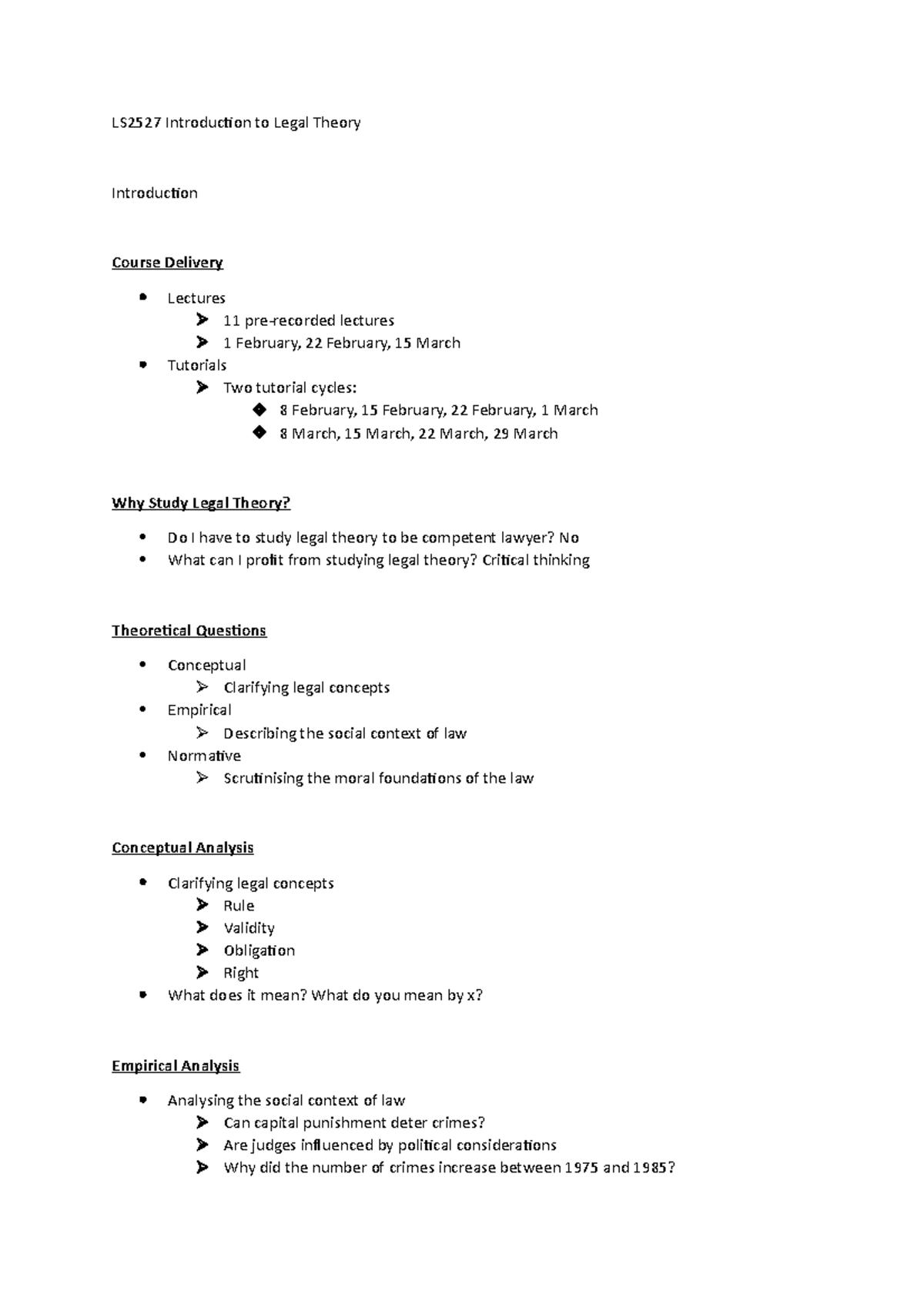 1. Introduction - LS2527 Introduction to Legal Theory Introduction ...