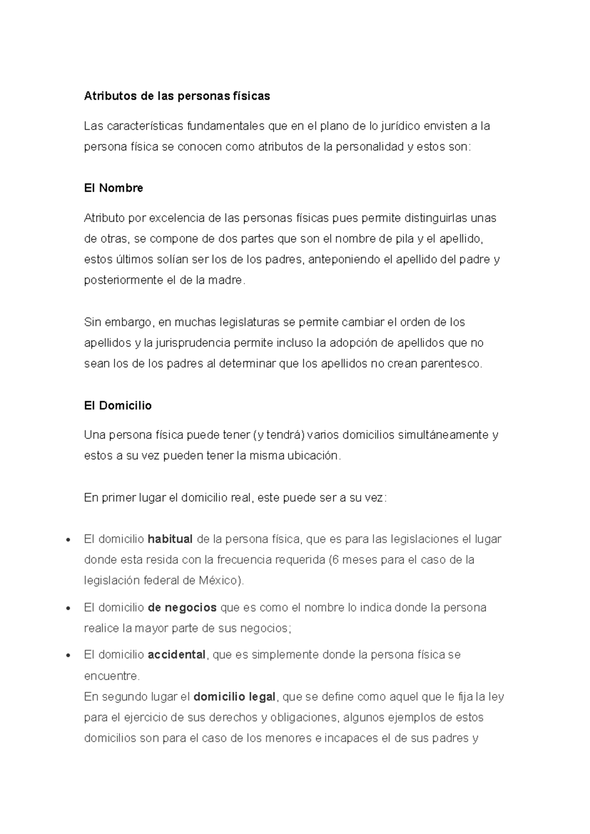 Atributos de las personas físicas y personas morales 1 semana 2da tarea ...