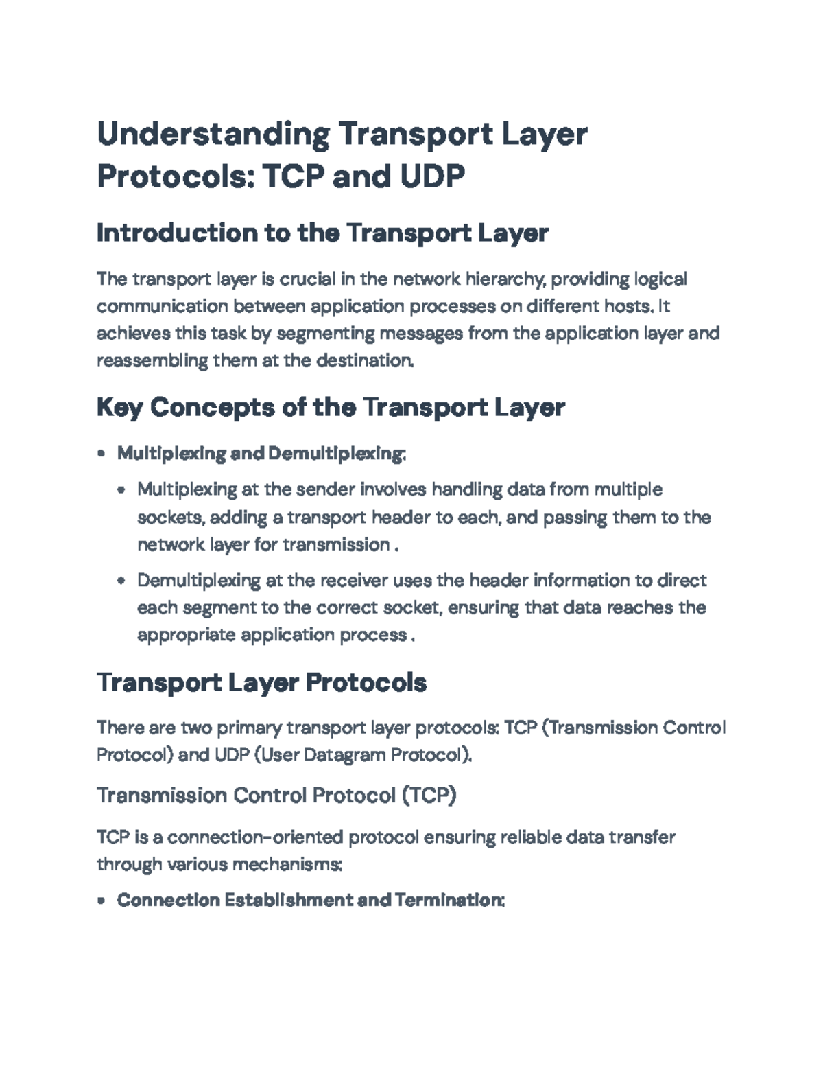 Transport Layer Protocols: TCP vs UDP Overview in Networking ...