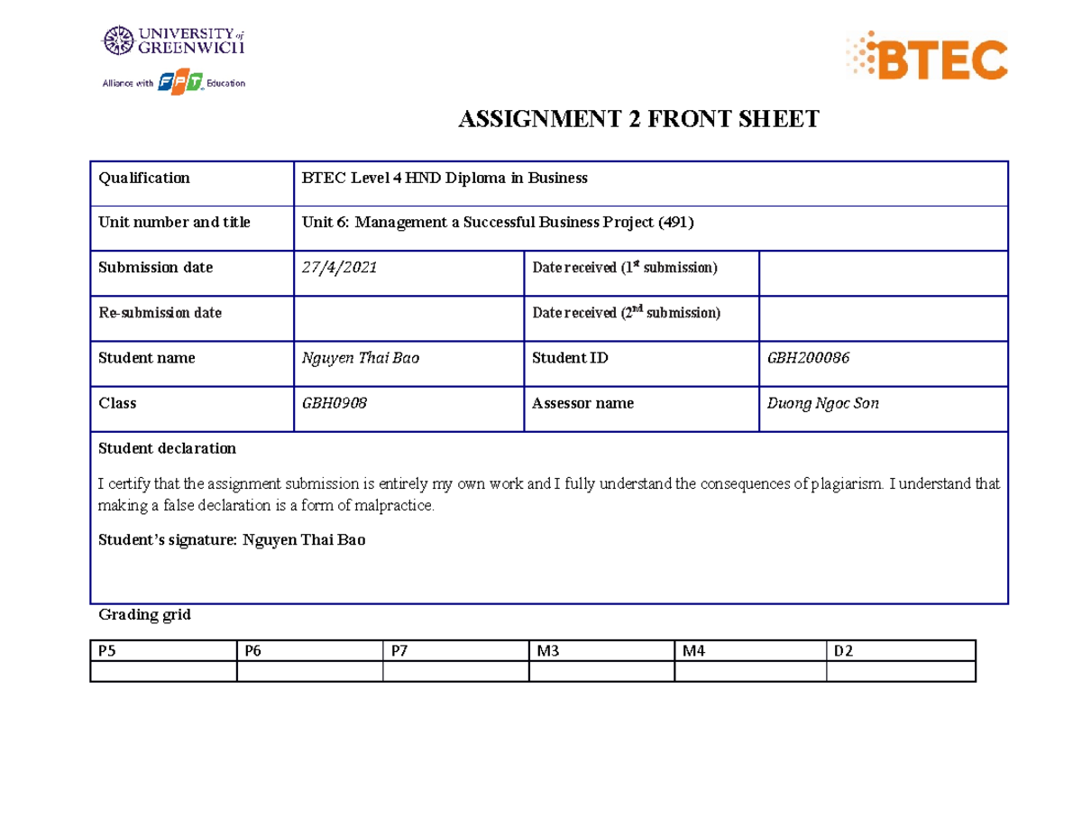 491 Management Talent Project Assignment 2 Final Report - Studocu