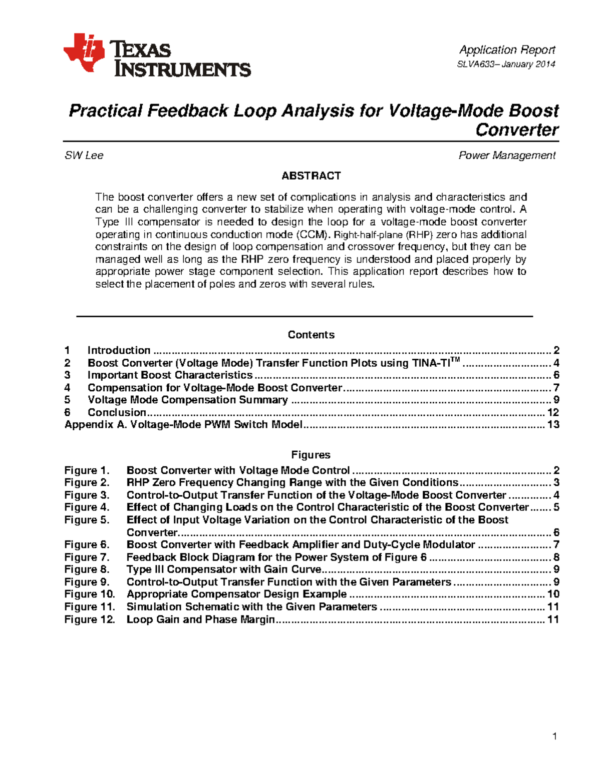 Slva633 Voltage mode control - Application Report SLVA633– January 2014 ...
